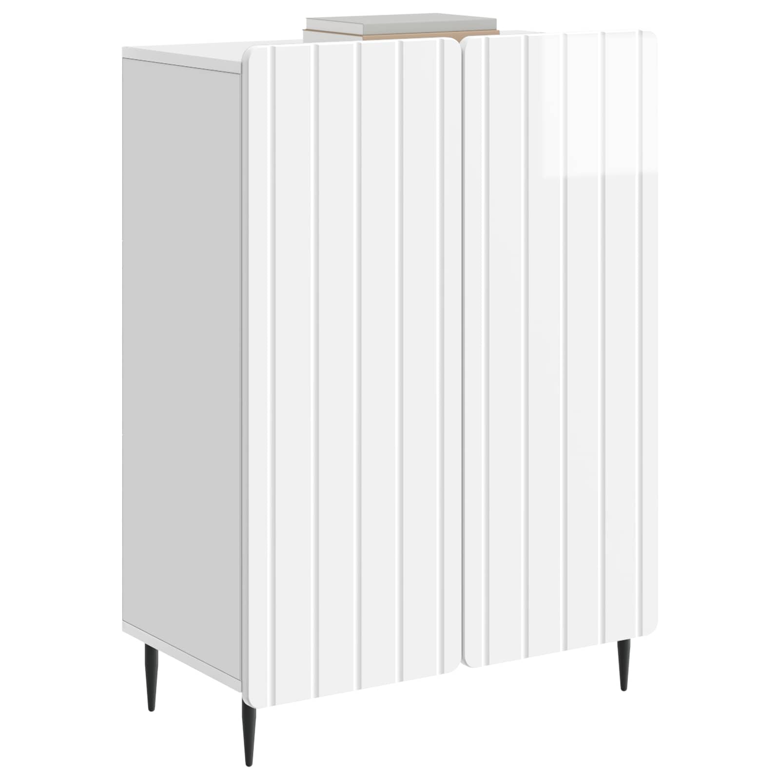Buffet Blanc brillant 66 x 34,5 x 92 cm Bois d'ingénierie - XIOS