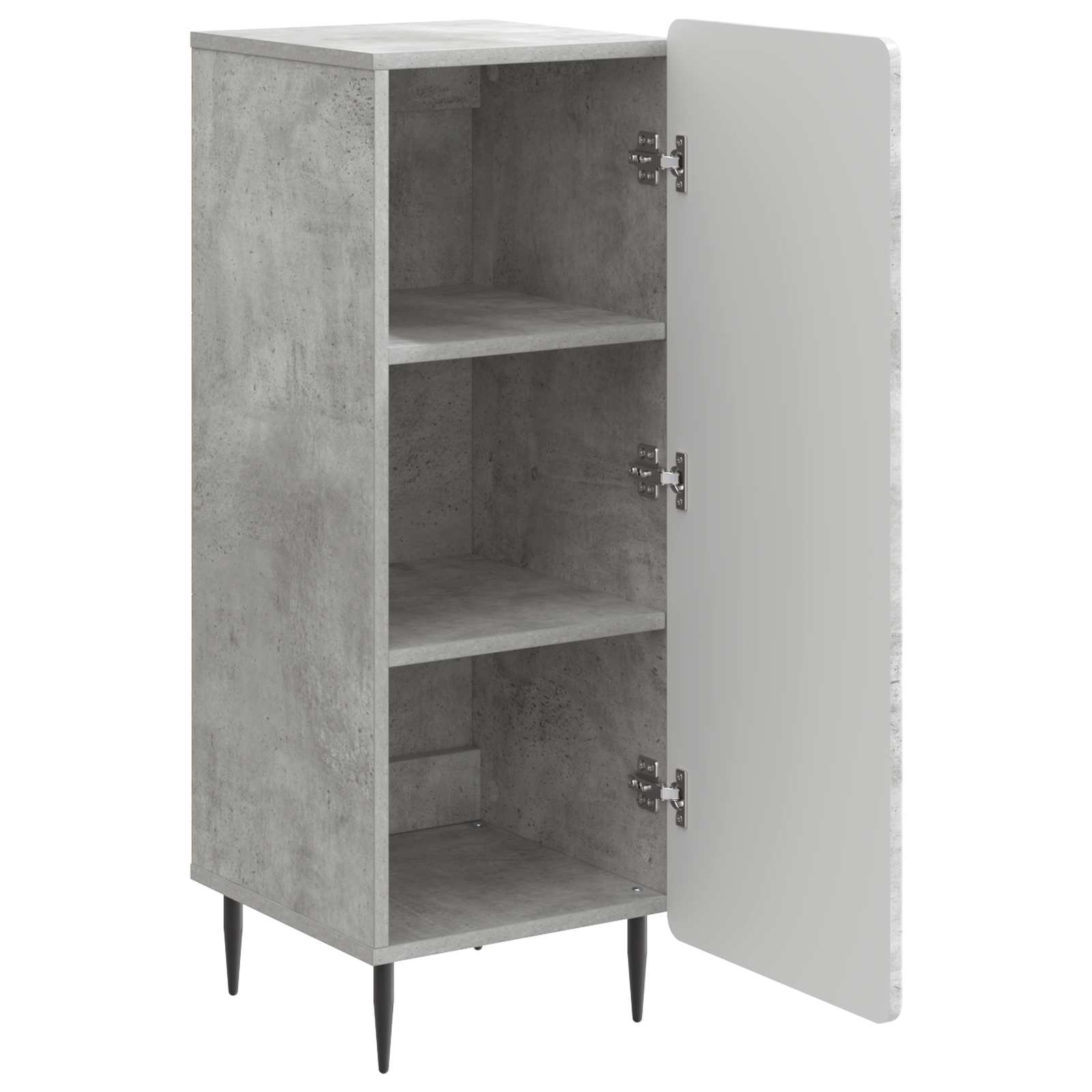 Buffet Gris béton 34,5 x 33 x 92 cm Bois d'ingénierie - XIOS