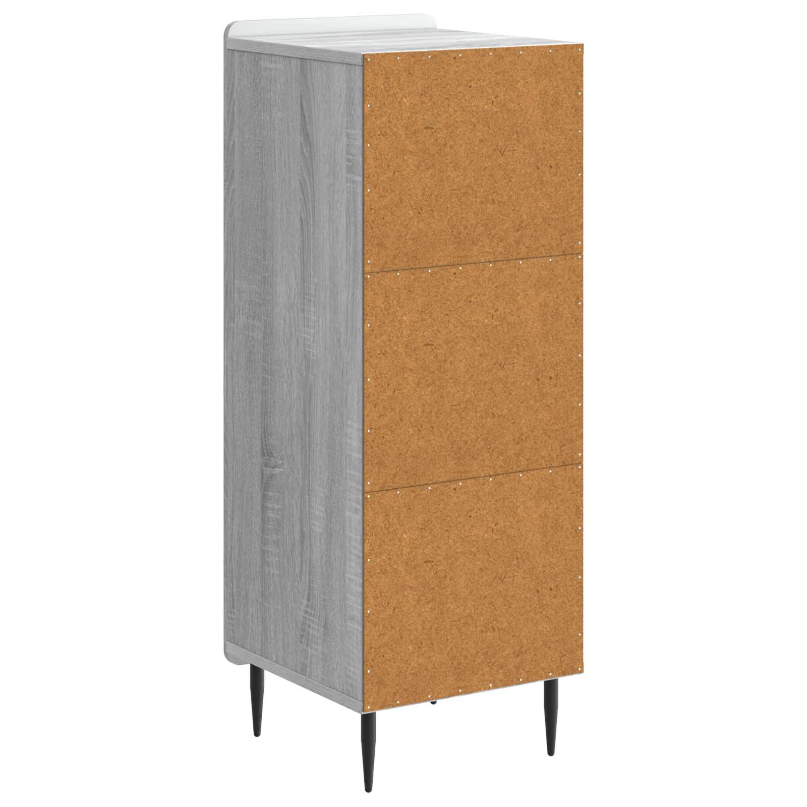 Buffet Sonoma gris 34,5 x 33 x 92 cm Bois d'ingénierie - XIOS