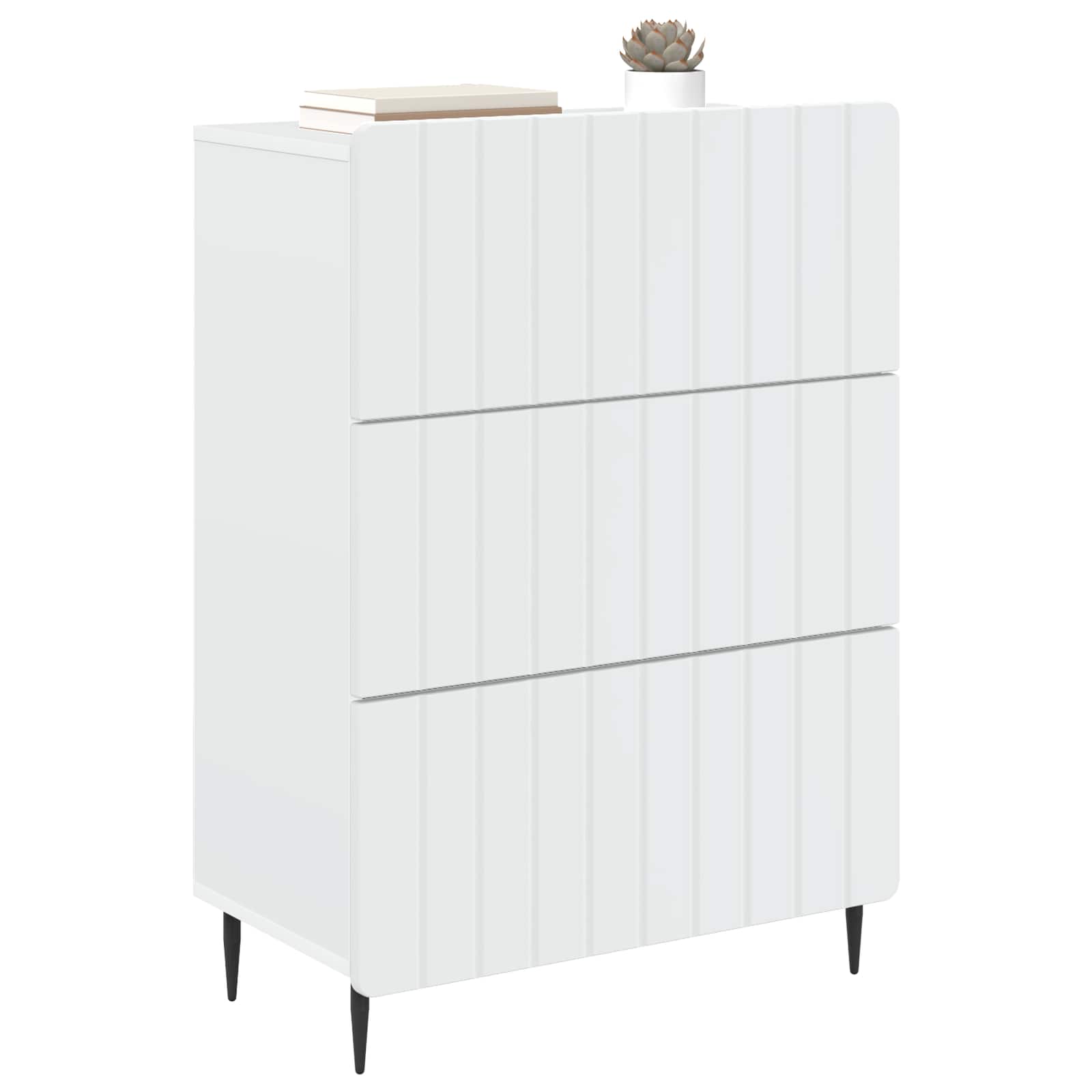 Armoire à tiroirs Blanc 66 x 34,5 x 92 cm Bois d'ingénierie - XIOS