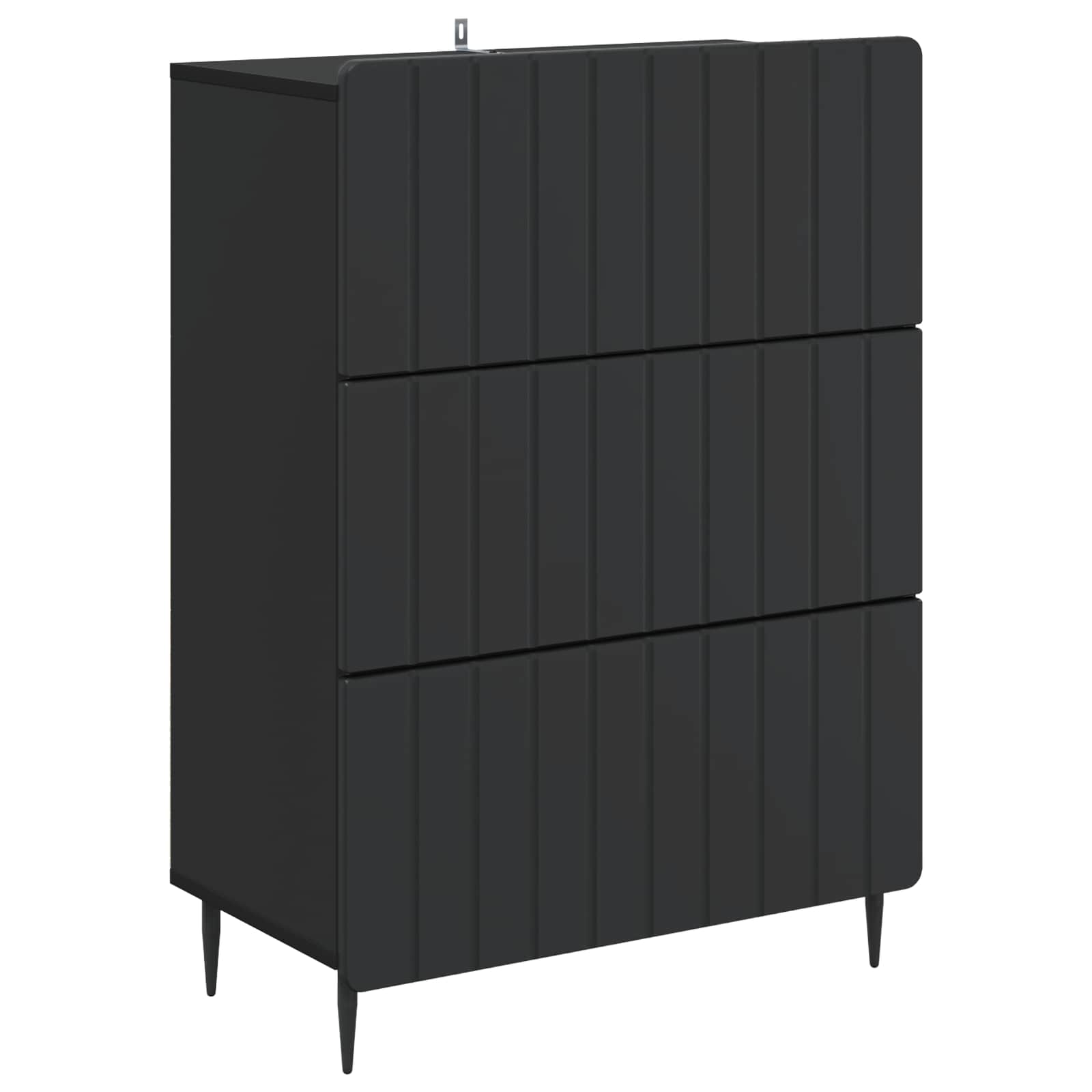 Armoire à tiroirs Noir 66 x 34,5 x 92 cm Bois d'ingénierie - XIOS
