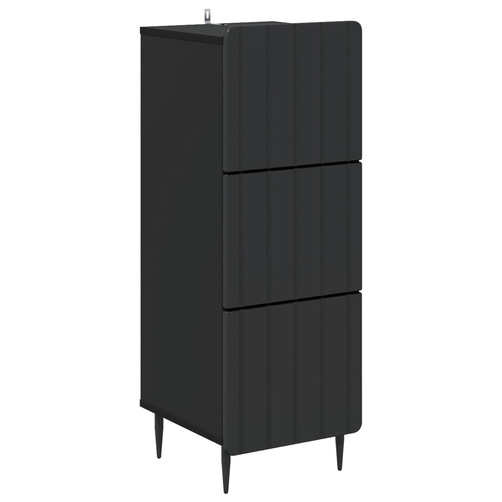 Armoire à tiroirs Noir 33 x 34,5 x 92 cm Bois d'ingénierie - XIOS