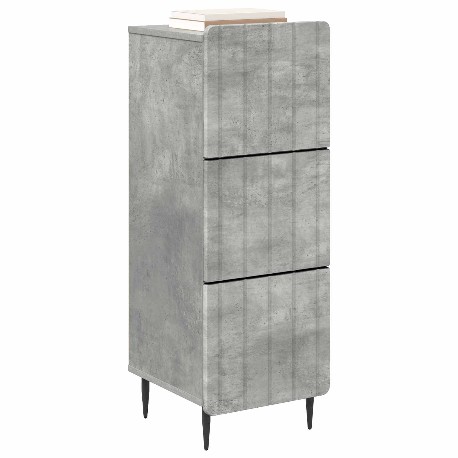 Armoire à tiroirs Gris béton 33 x 34,5 x 92 cm - XIOS