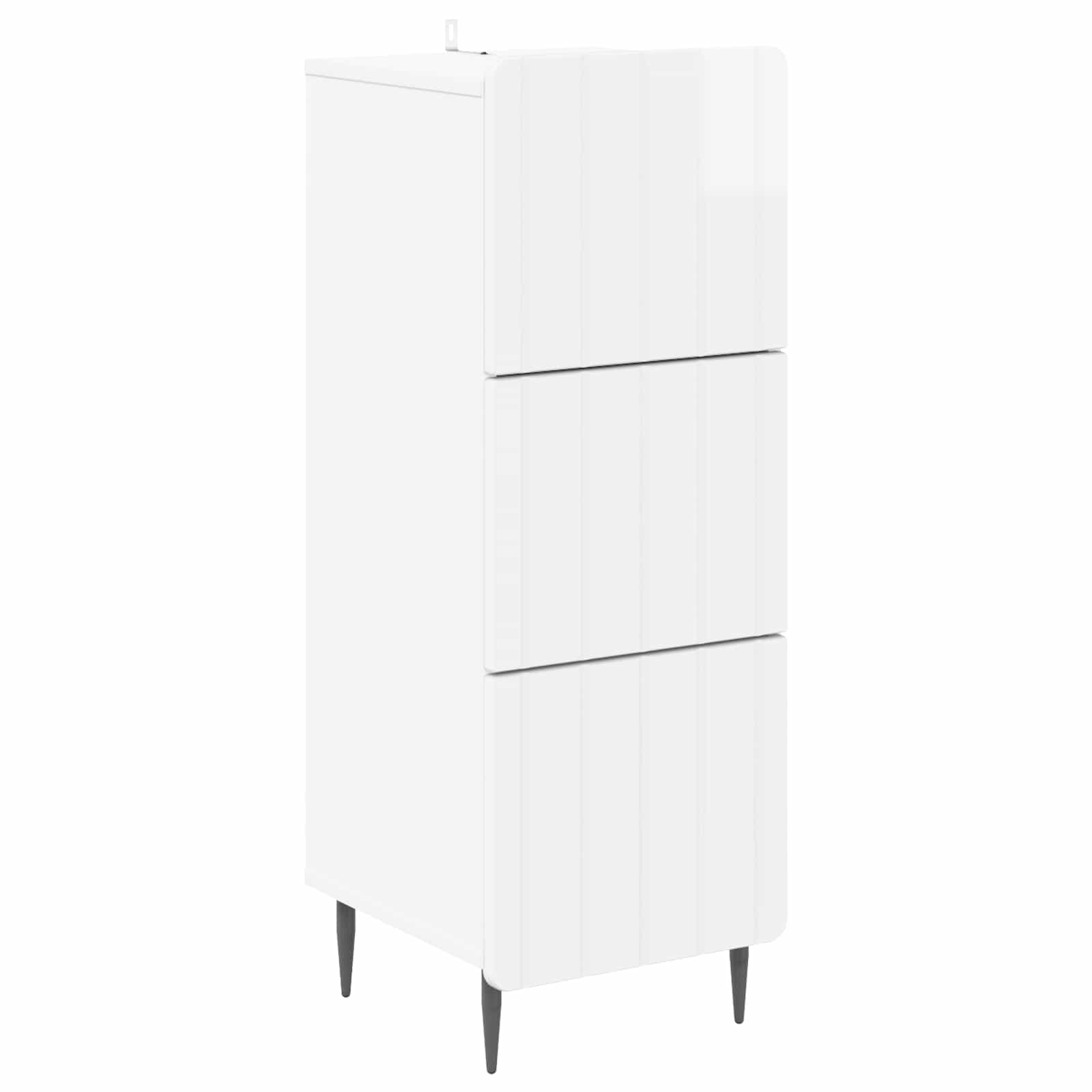 Armoire à tiroirs Blanc brillant 33 x 34,5 x 92 cm - XIOS