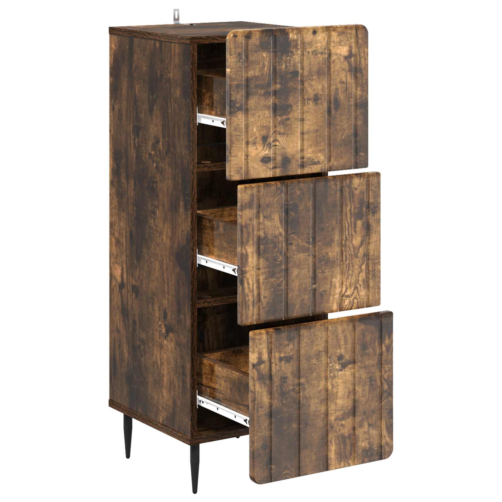 Armoire à tiroirs Chêne fumé 33 x 34,5 x 92 cm - XIOS