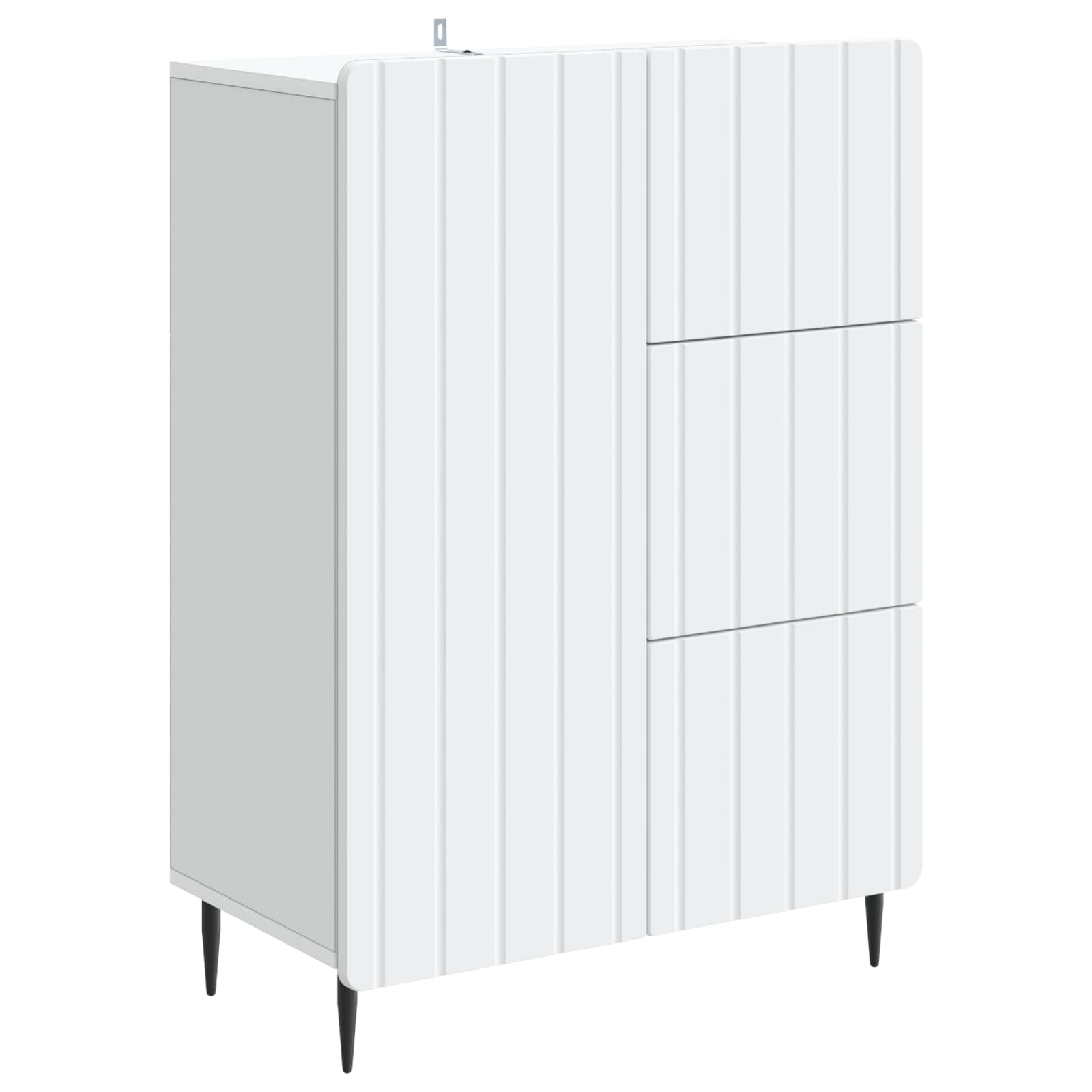 Buffet avec tiroir Blanc 66 x 34,5 x 91,5 cm Bois d'ingénierie - XIOS
