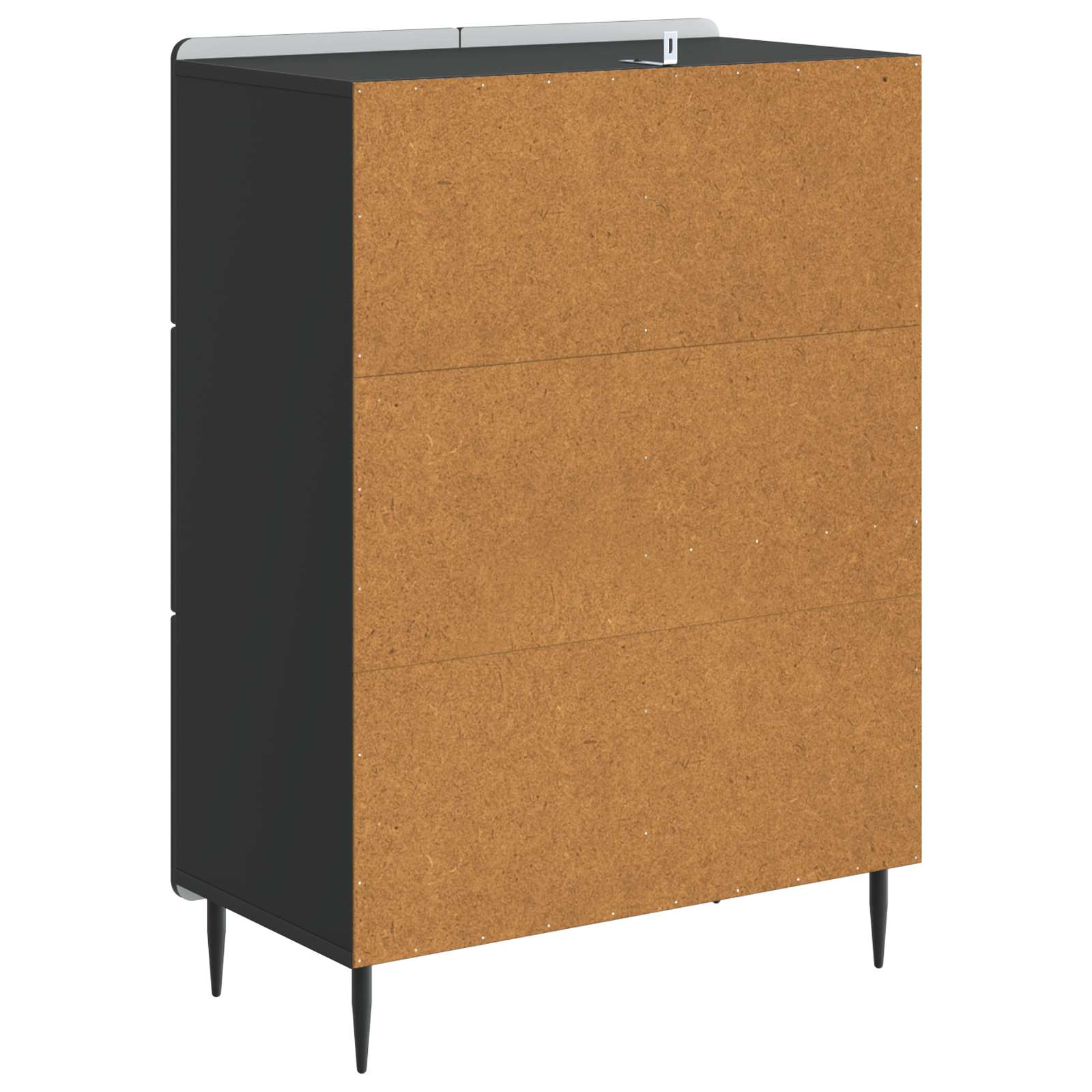 Buffet avec tiroir Noir 66 x 34,5 x 91,5 cm Bois d'ingénierie - XIOS