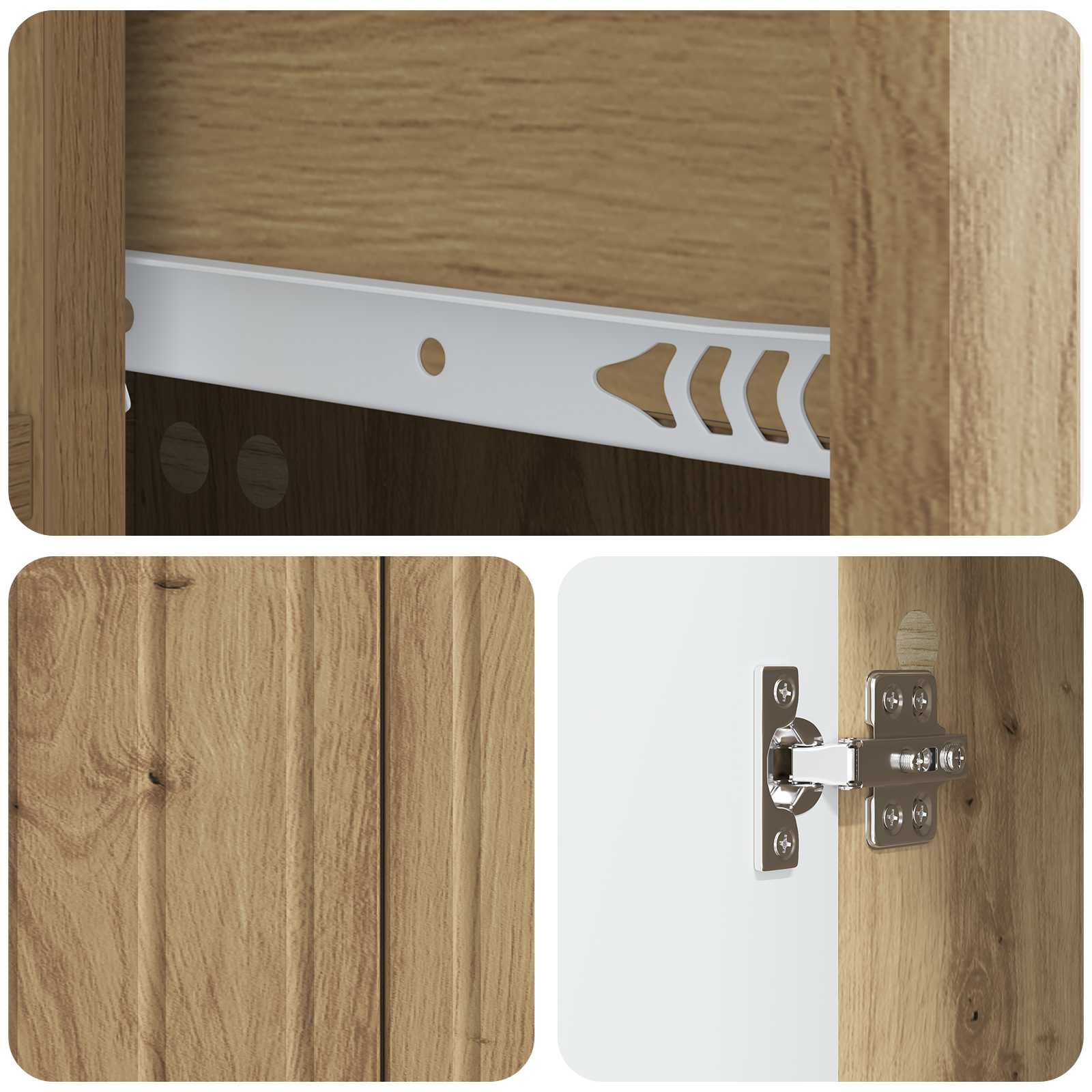 Buffet Chêne artisanal 66 x 34,5 x 91,5 cm Bois d'ingénierie - XIOS