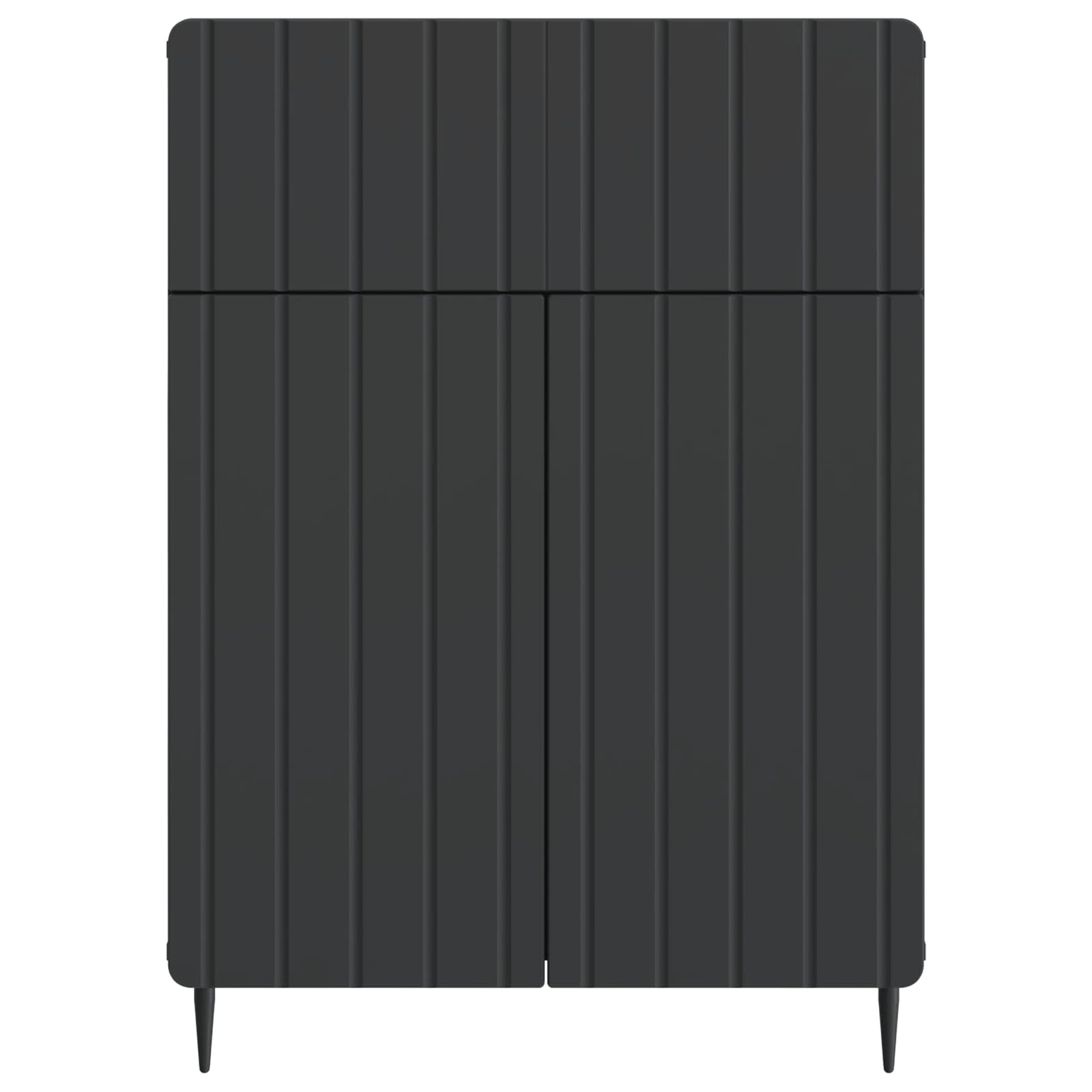 Buffet avec tiroir Noir 66 x 34,5 x 92 cm Bois d'ingénierie - XIOS