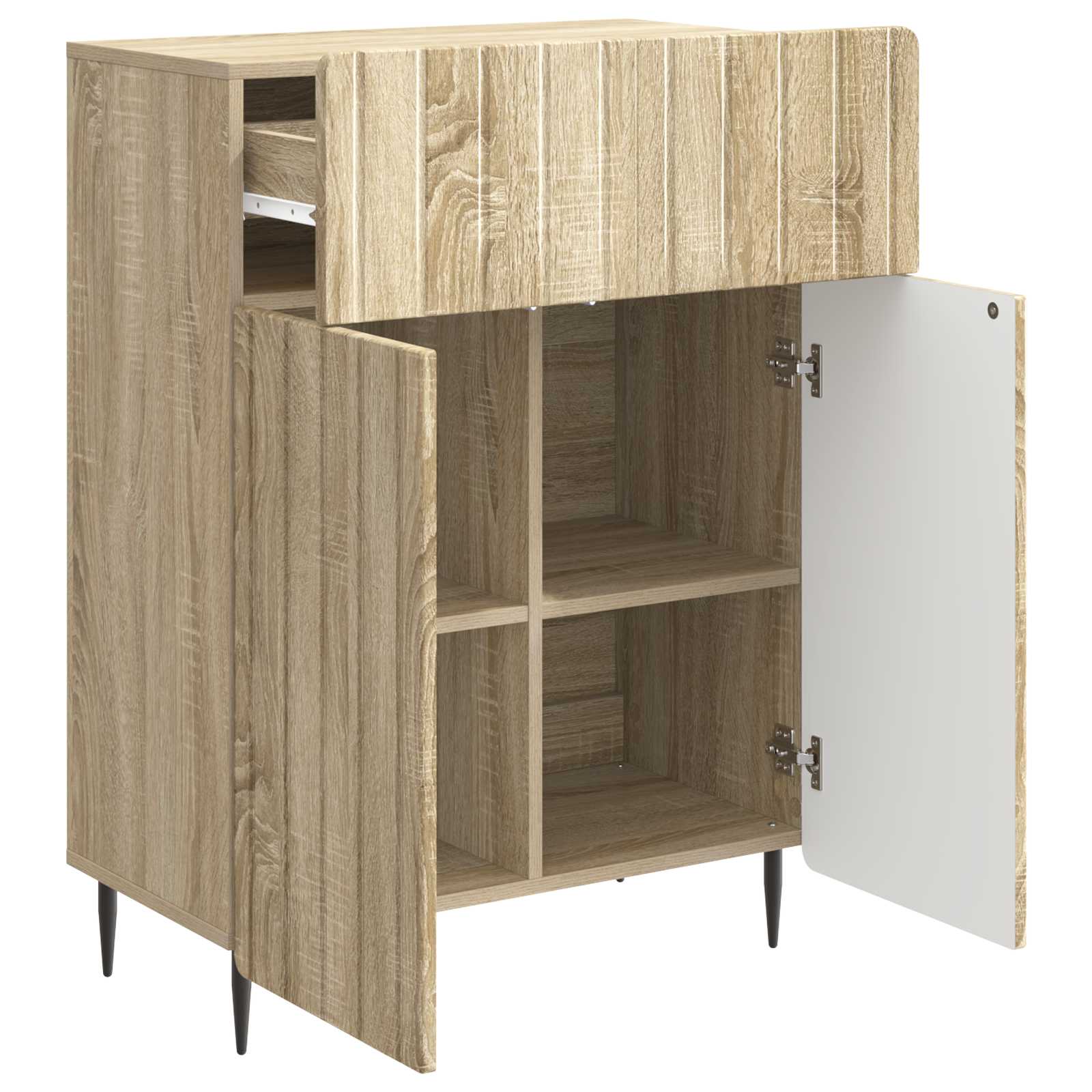Buffet Chêne Sonoma 66 x 34,5 x 92 cm Bois d'ingénierie - XIOS