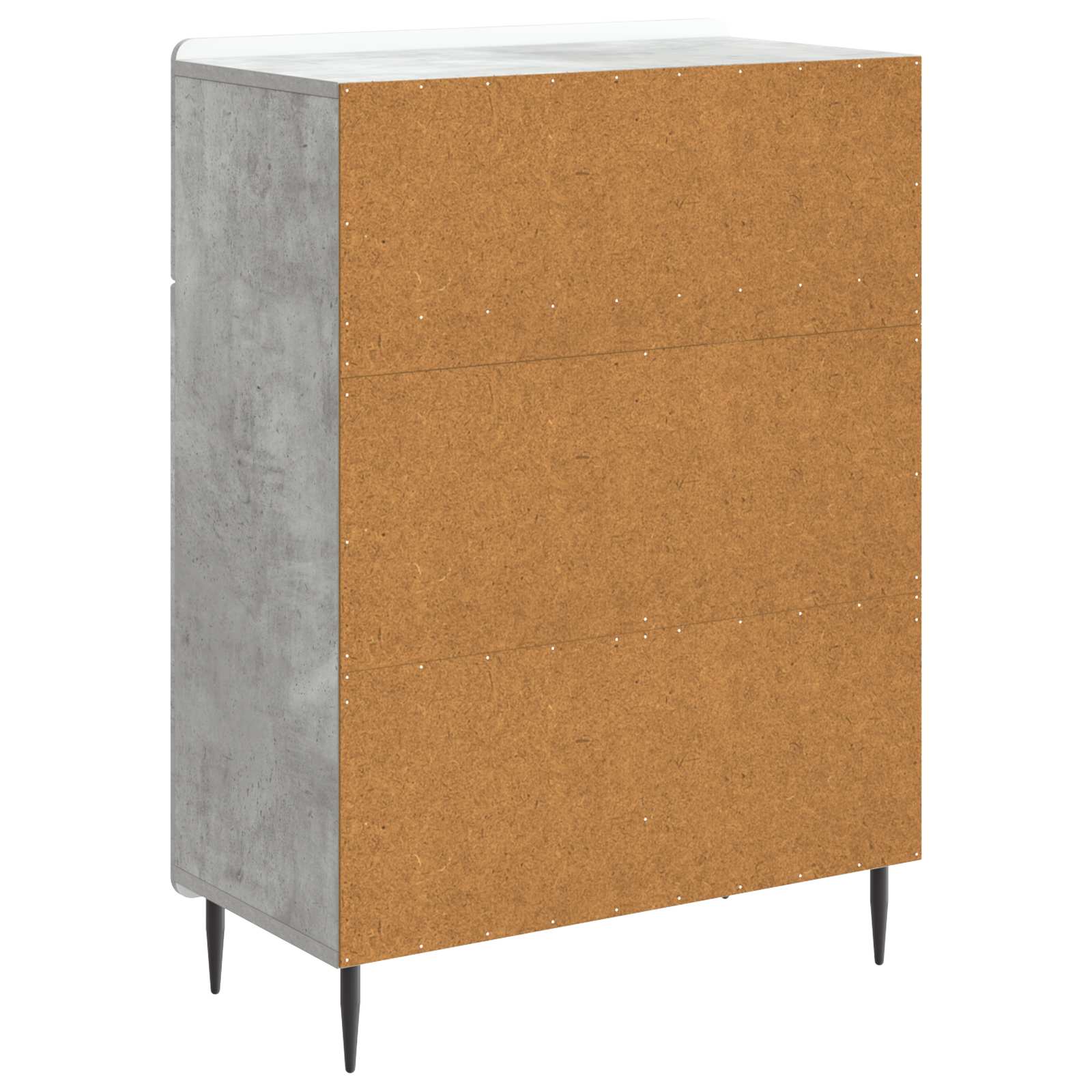 Buffet Gris béton 66 x 34,5 x 92 cm Bois d'ingénierie - XIOS