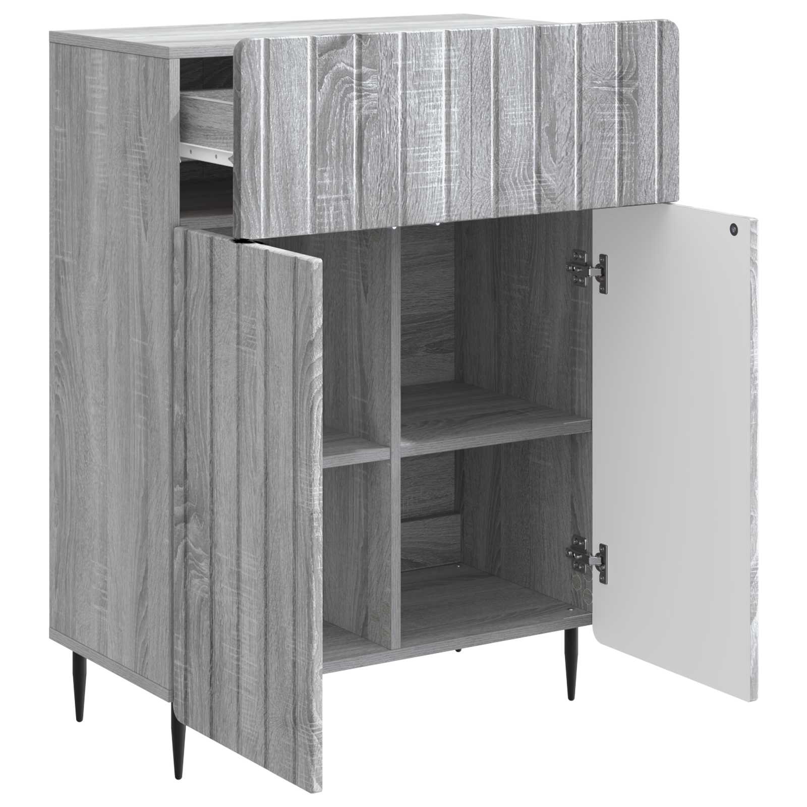 Buffet Sonoma gris 66 x 34,5 x 92 cm Bois d'ingénierie - XIOS
