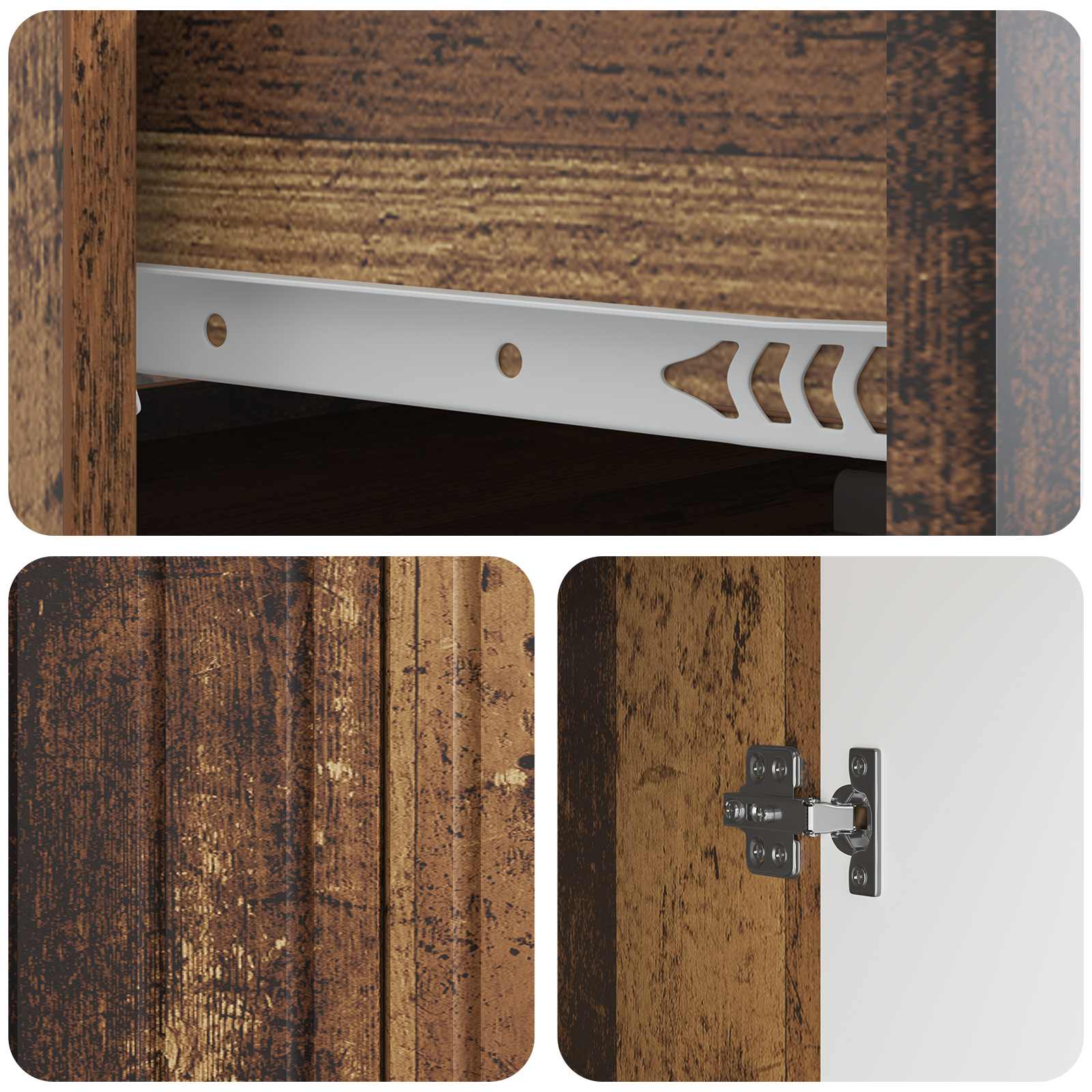 Buffet Bois ancien 66 x 34,5 x 92 cm Bois d'ingénierie - XIOS