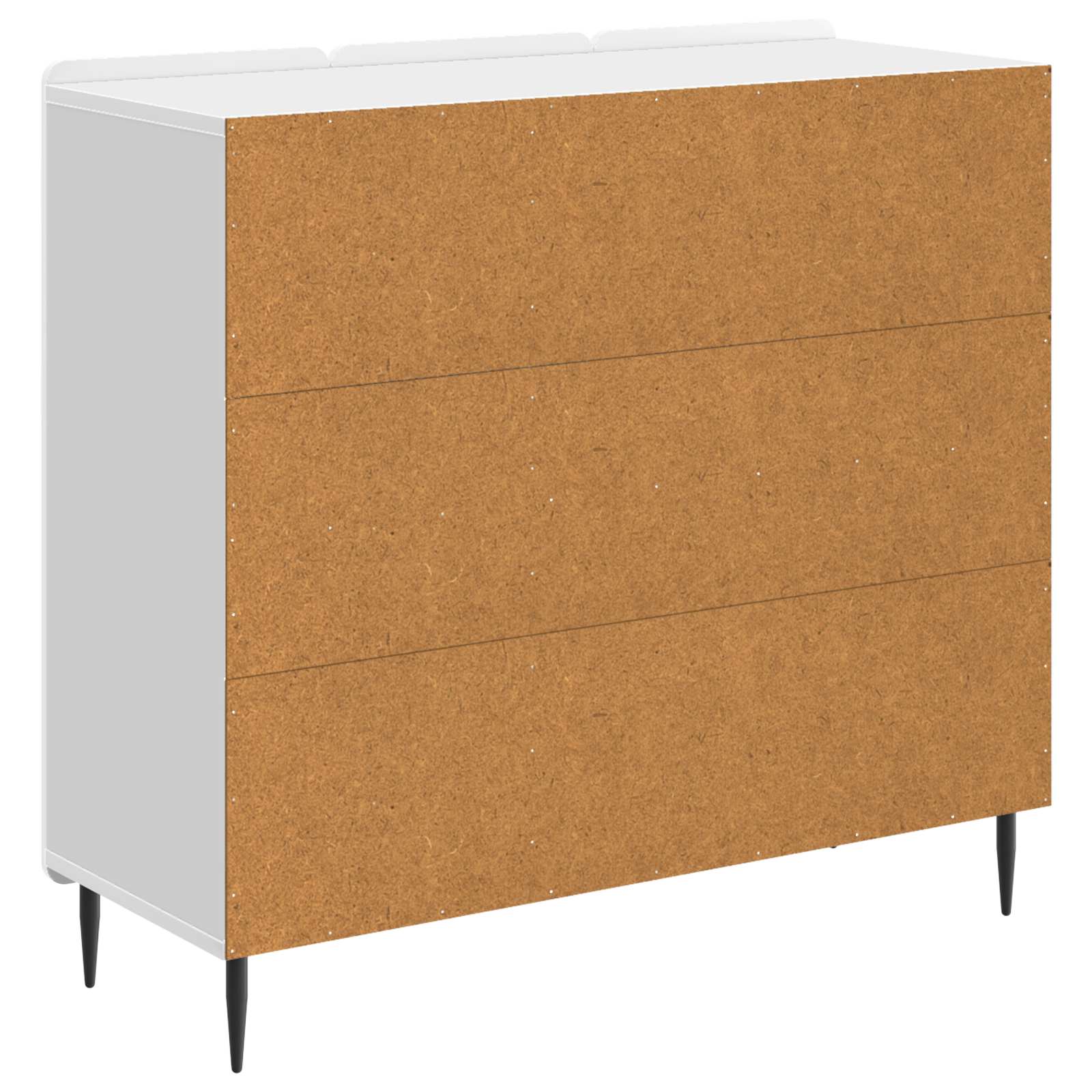 Buffet Blanc brillant 89 x 34,5 x 82 cm Bois d'ingénierie - XIOS