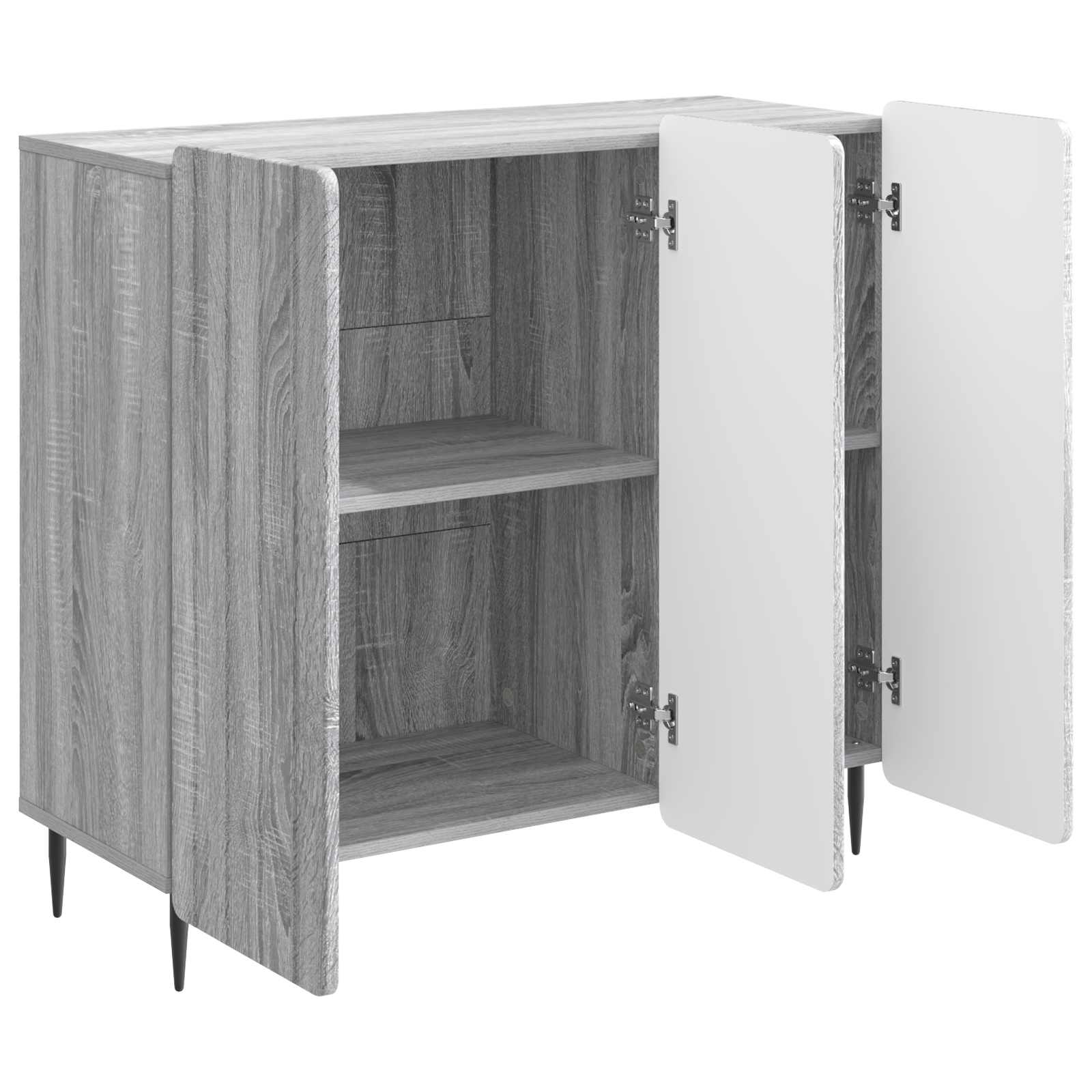 Buffet Sonoma gris 89 x 34,5 x 82 cm Bois d'ingénierie - XIOS