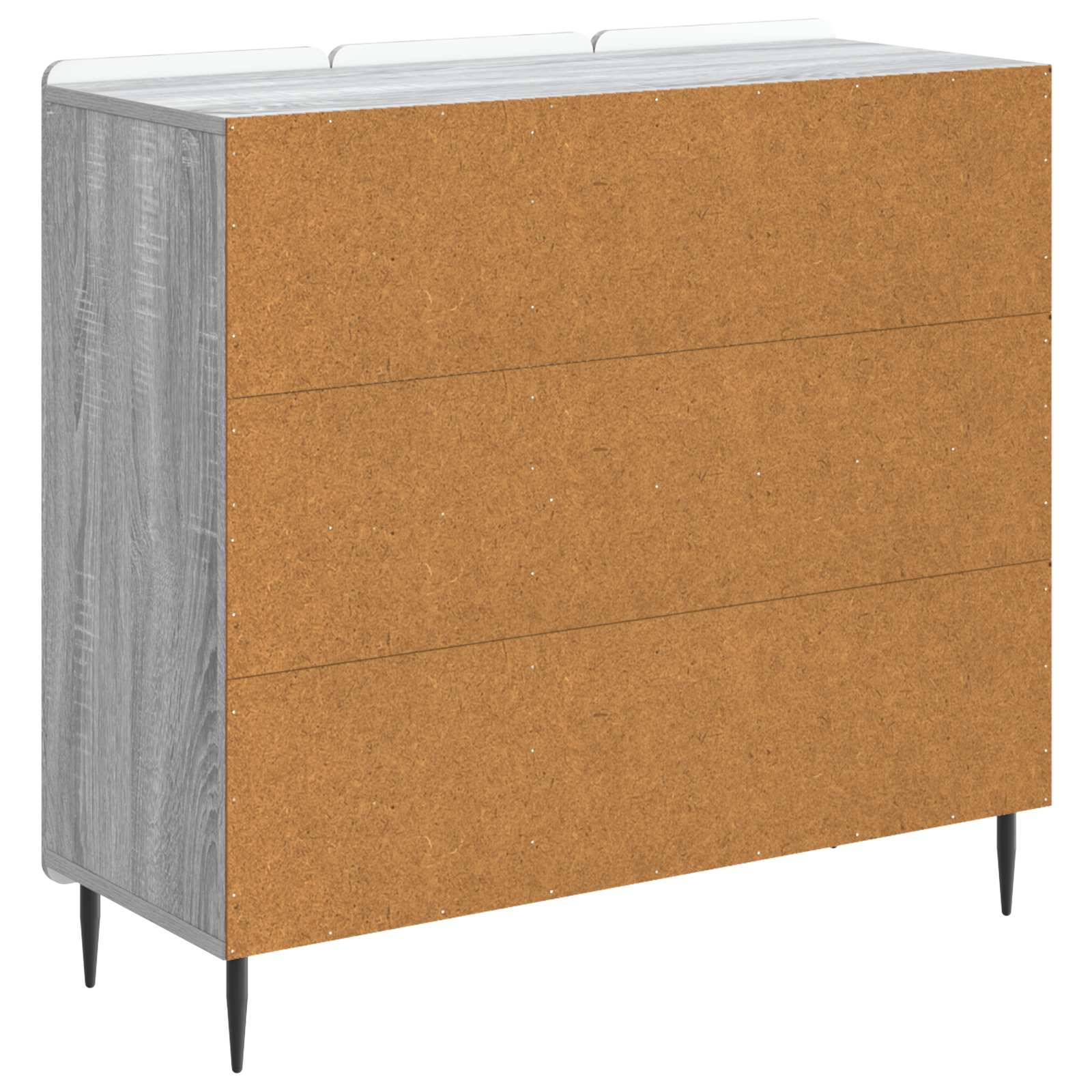 Buffet Sonoma gris 89 x 34,5 x 82 cm Bois d'ingénierie - XIOS