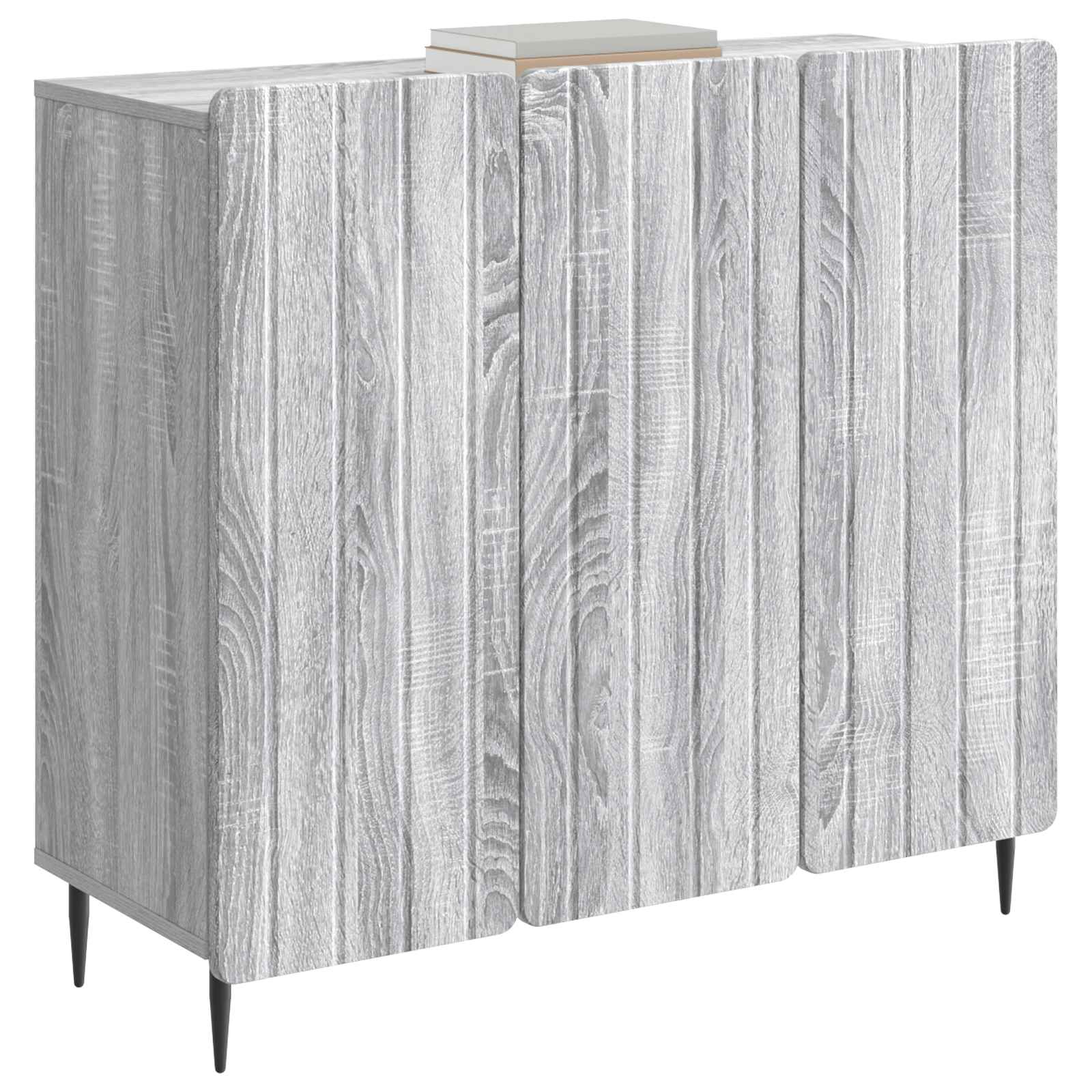 Buffet Sonoma gris 89 x 34,5 x 82 cm Bois d'ingénierie - XIOS