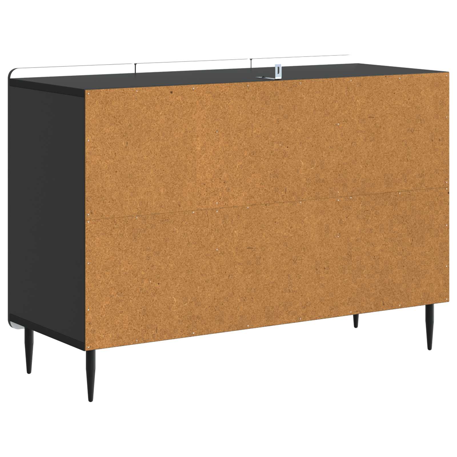 Buffet avec tiroir Noir 89 x 34,5 x 62 cm Bois d'ingénierie - XIOS