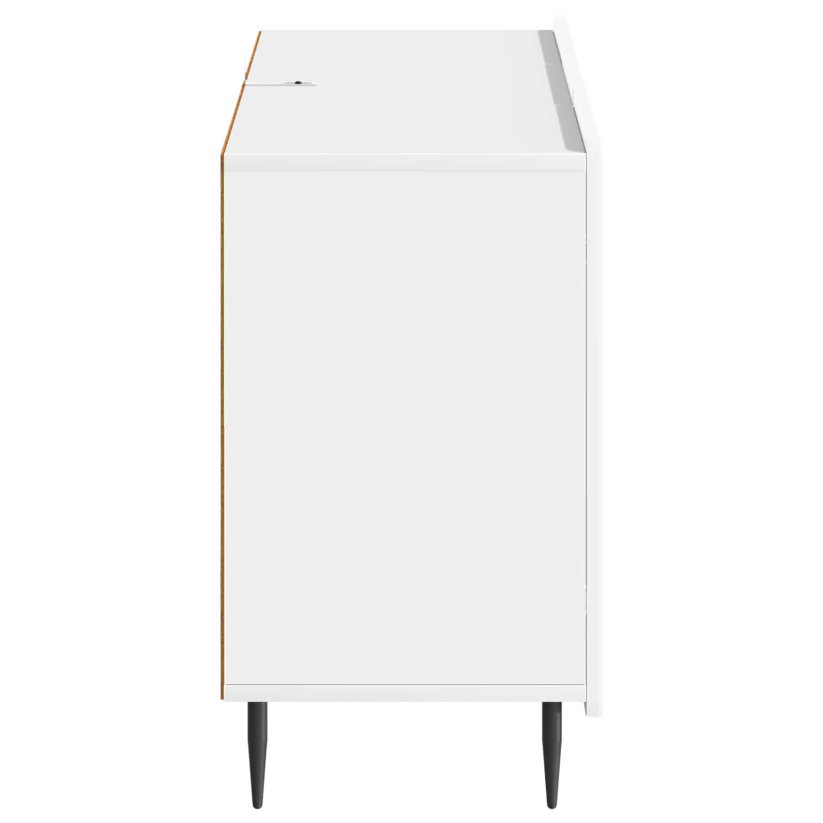Buffet Blanc brillant 89 x 34,5 x 62 cm Bois d'ingénierie - XIOS