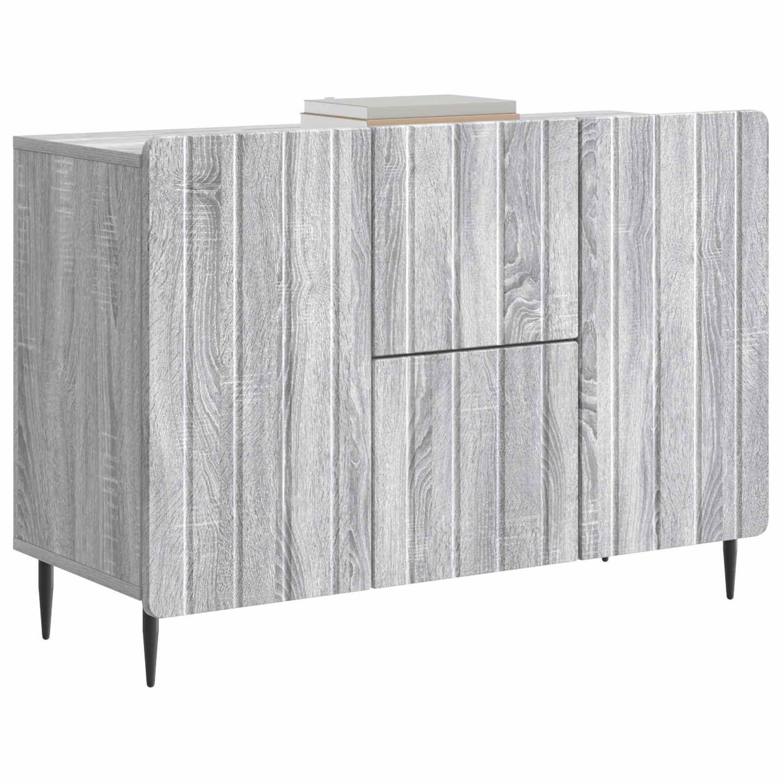 Buffet Sonoma gris 89 x 34,5 x 62 cm Bois d'ingénierie - XIOS
