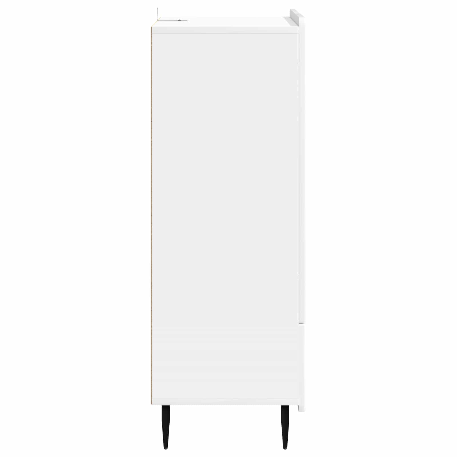 Buffet Blanc brillant 66 x 34,5 x 97 cm Bois d'ingénierie - XIOS