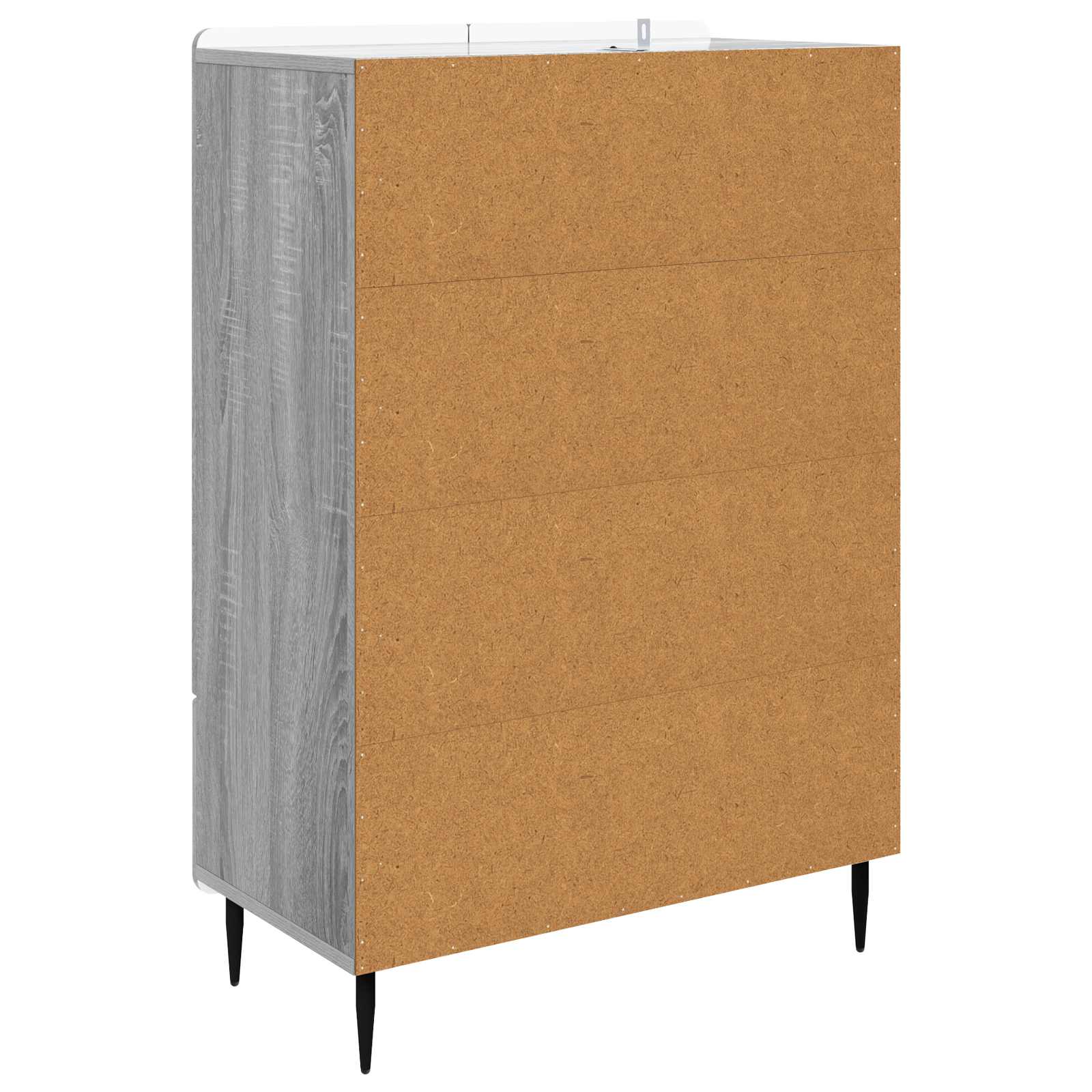 Buffet Sonoma gris 66 x 34,5 x 97 cm Bois d'ingénierie - XIOS