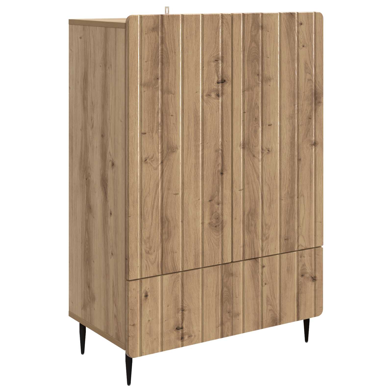 Buffet Chêne artisanal 66 x 34,5 x 97 cm Bois d'ingénierie - XIOS
