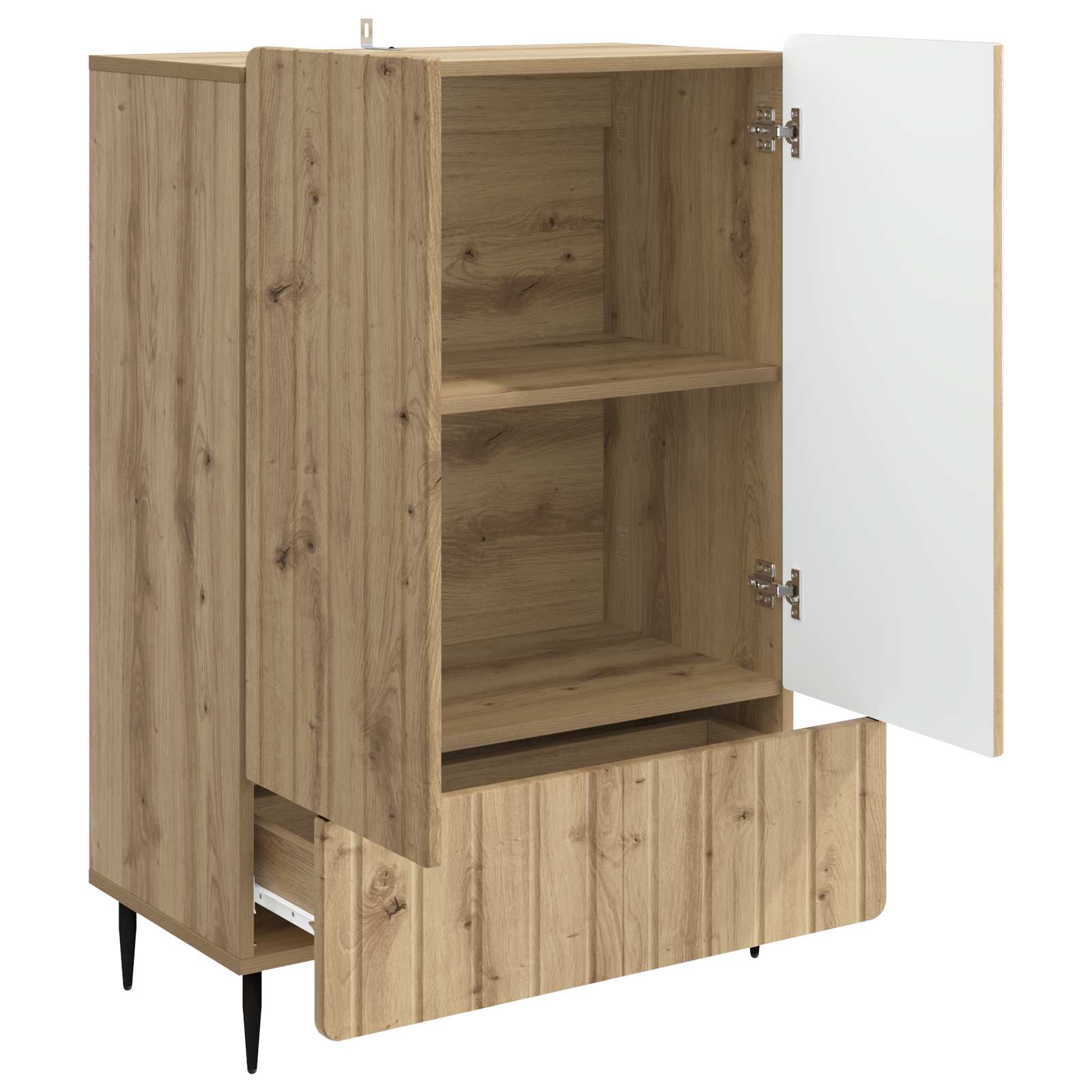 Buffet Chêne artisanal 66 x 34,5 x 97 cm Bois d'ingénierie - XIOS