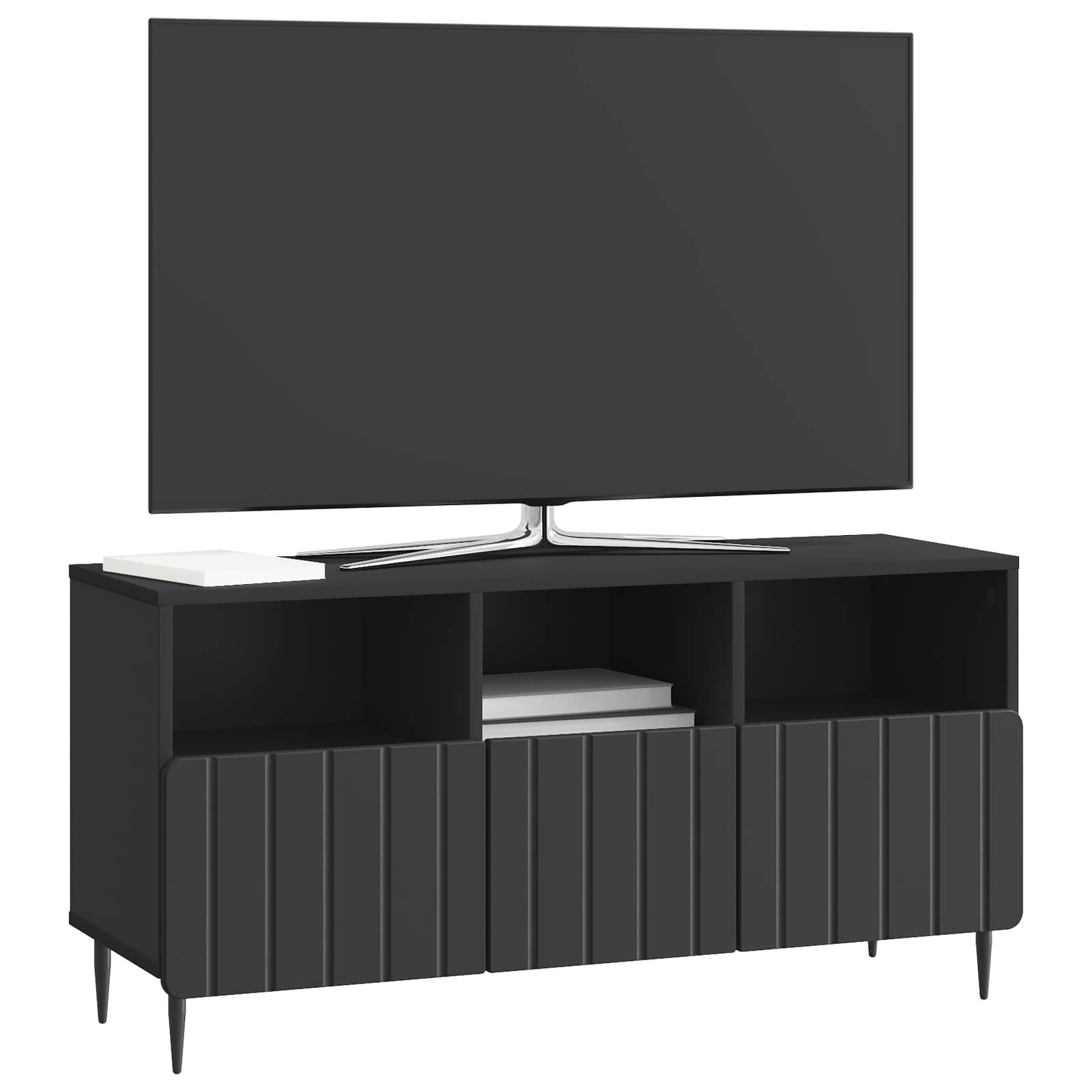 Meuble TV avec tiroir Noir 102 x 34,5 x 50 cm Bois d'ingénierie - XIOS