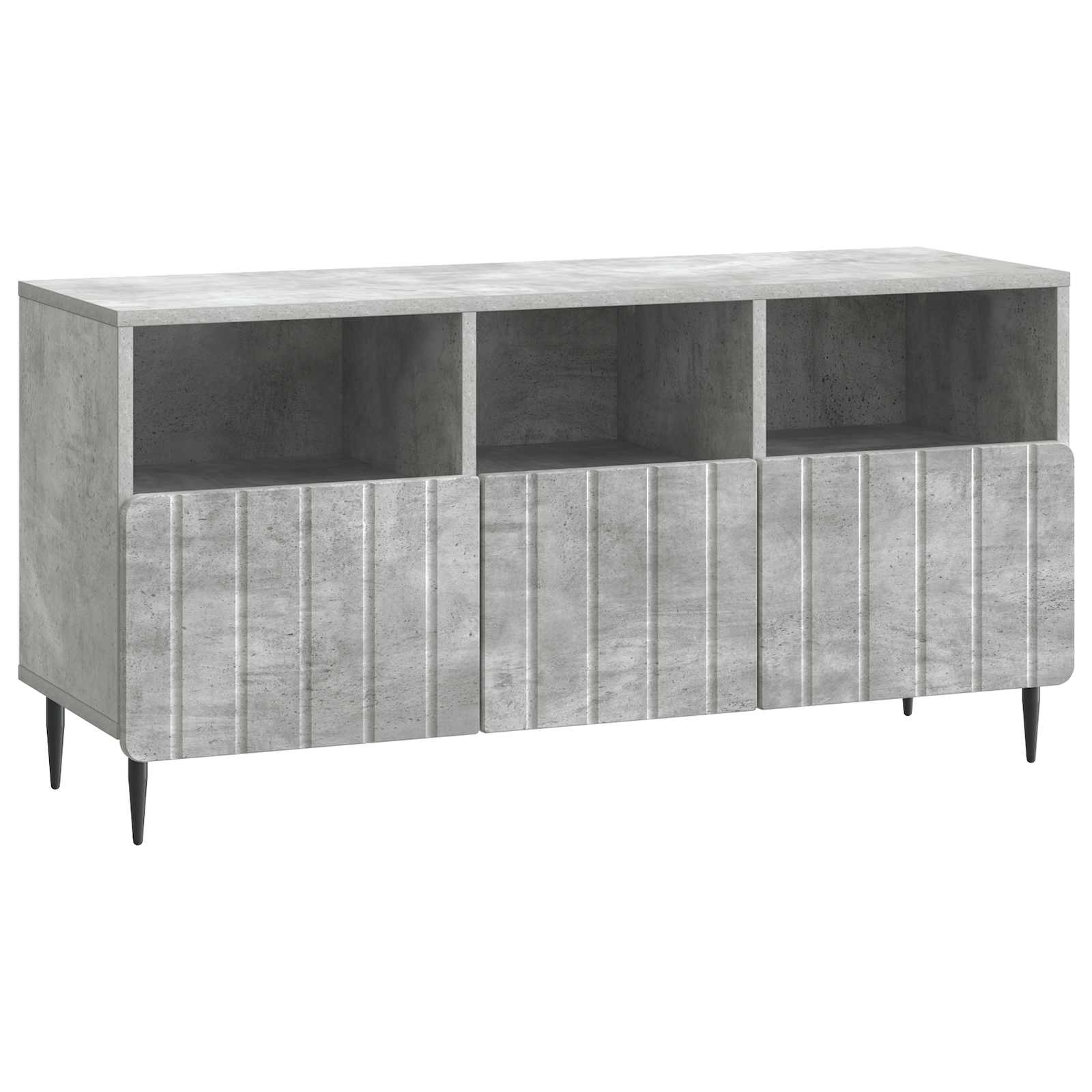 Meuble TV Gris béton 102 x 34,5 x 50 cm Bois d'ingénierie - XIOS