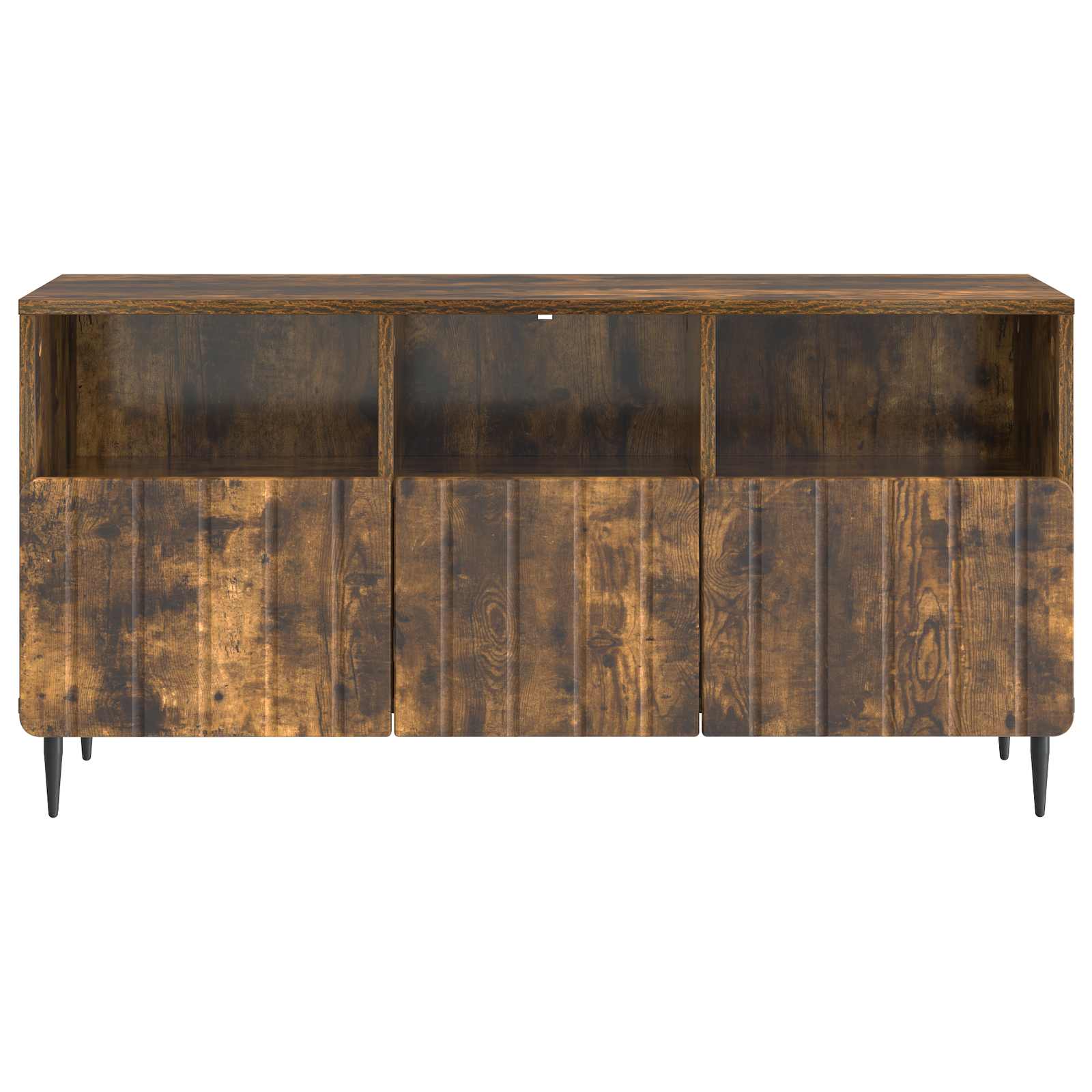 Meuble TV Chêne fumé 102 x 34,5 x 50 cm Bois d'ingénierie - XIOS