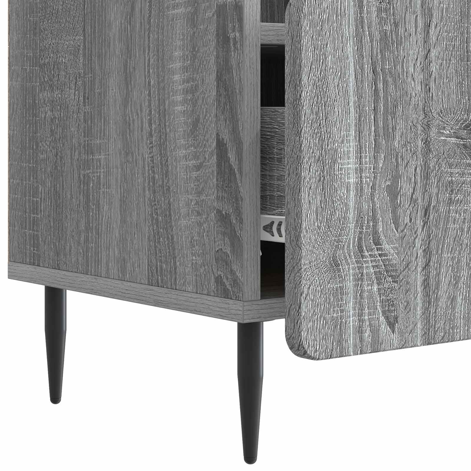 Meuble TV Sonoma gris 102 x 34,5 x 50 cm Bois d'ingénierie - XIOS