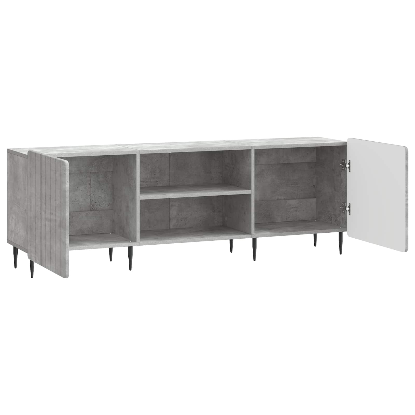 Meuble TV Gris béton 150 x 31 x 52 cm Bois d'ingénierie - XIOS