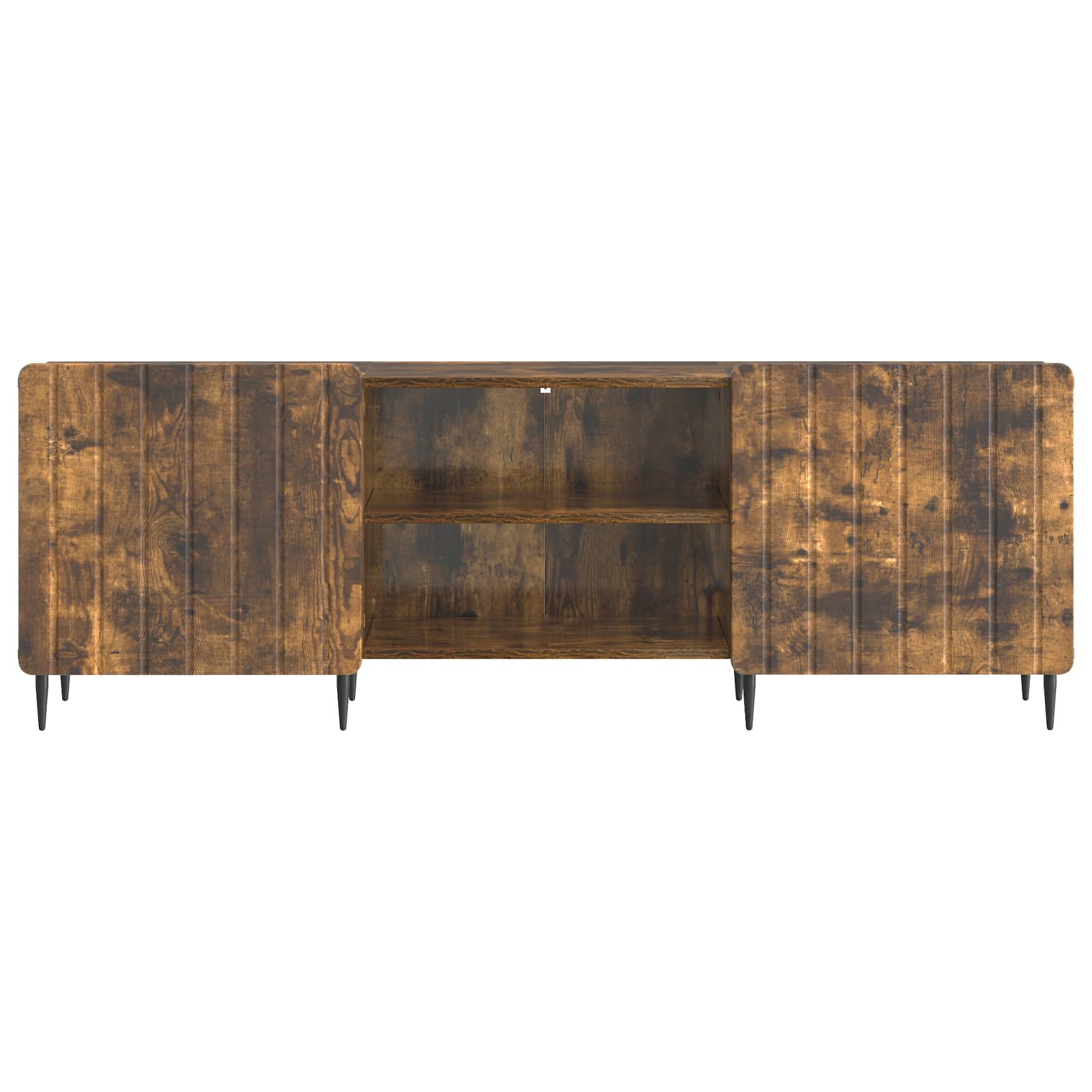 Meuble TV Chêne fumé 150 x 31 x 52 cm Bois d'ingénierie - XIOS