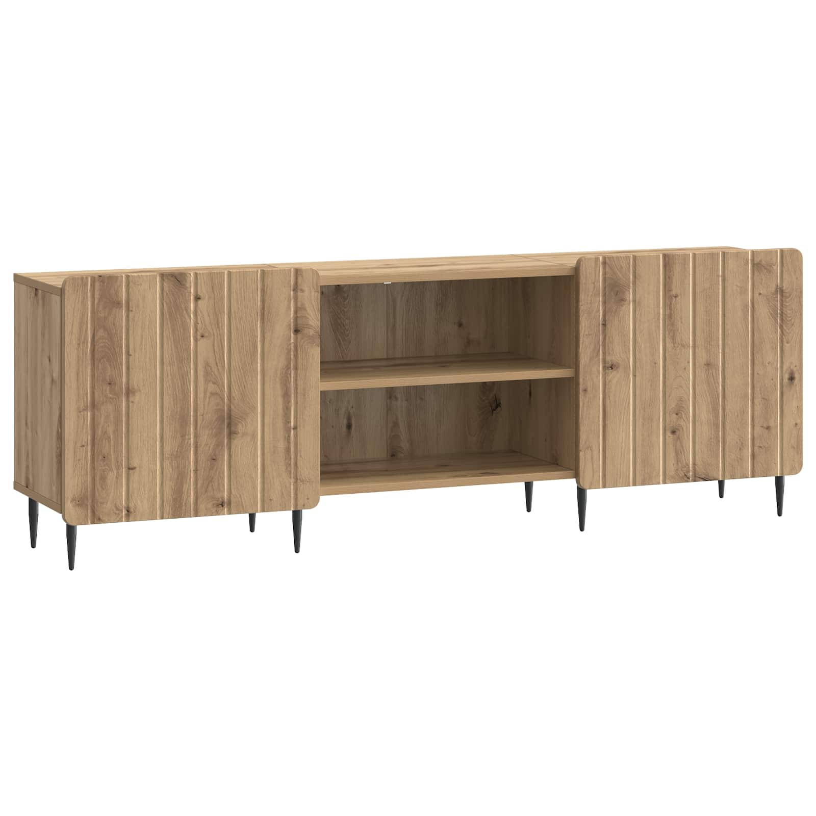 Meuble TV Chêne artisanal 150 x 31 x 52 cm Bois d'ingénierie - XIOS