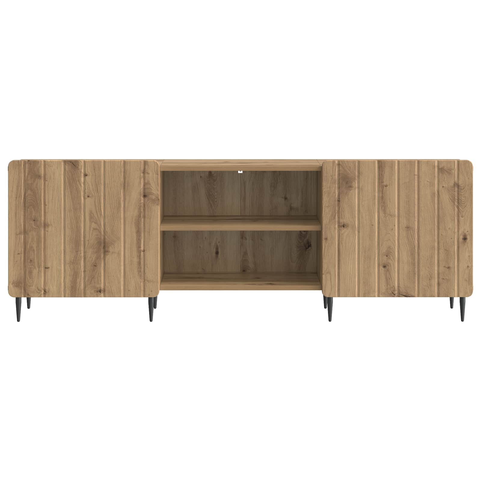 Meuble TV Chêne artisanal 150 x 31 x 52 cm Bois d'ingénierie - XIOS