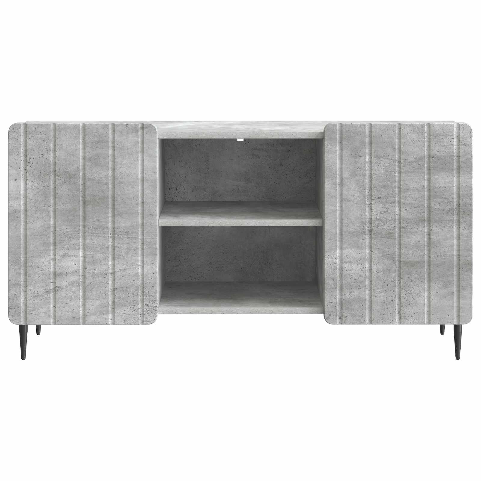Meuble TV Gris béton 102 x 34,5 x 52 cm Bois d'ingénierie - XIOS