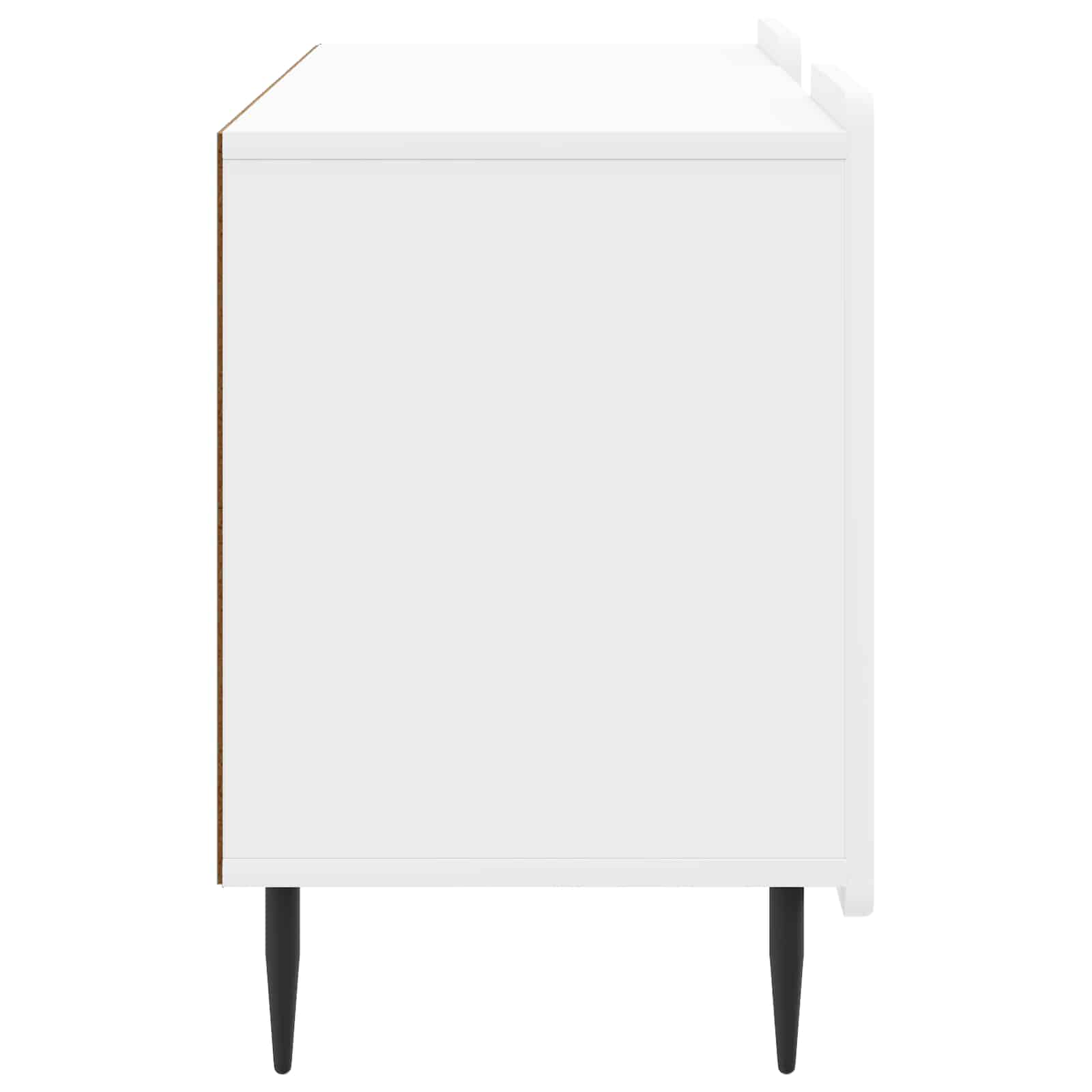 Meuble TV Blanc brillant 102 x 34,5 x 52 cm Bois d'ingénierie - XIOS