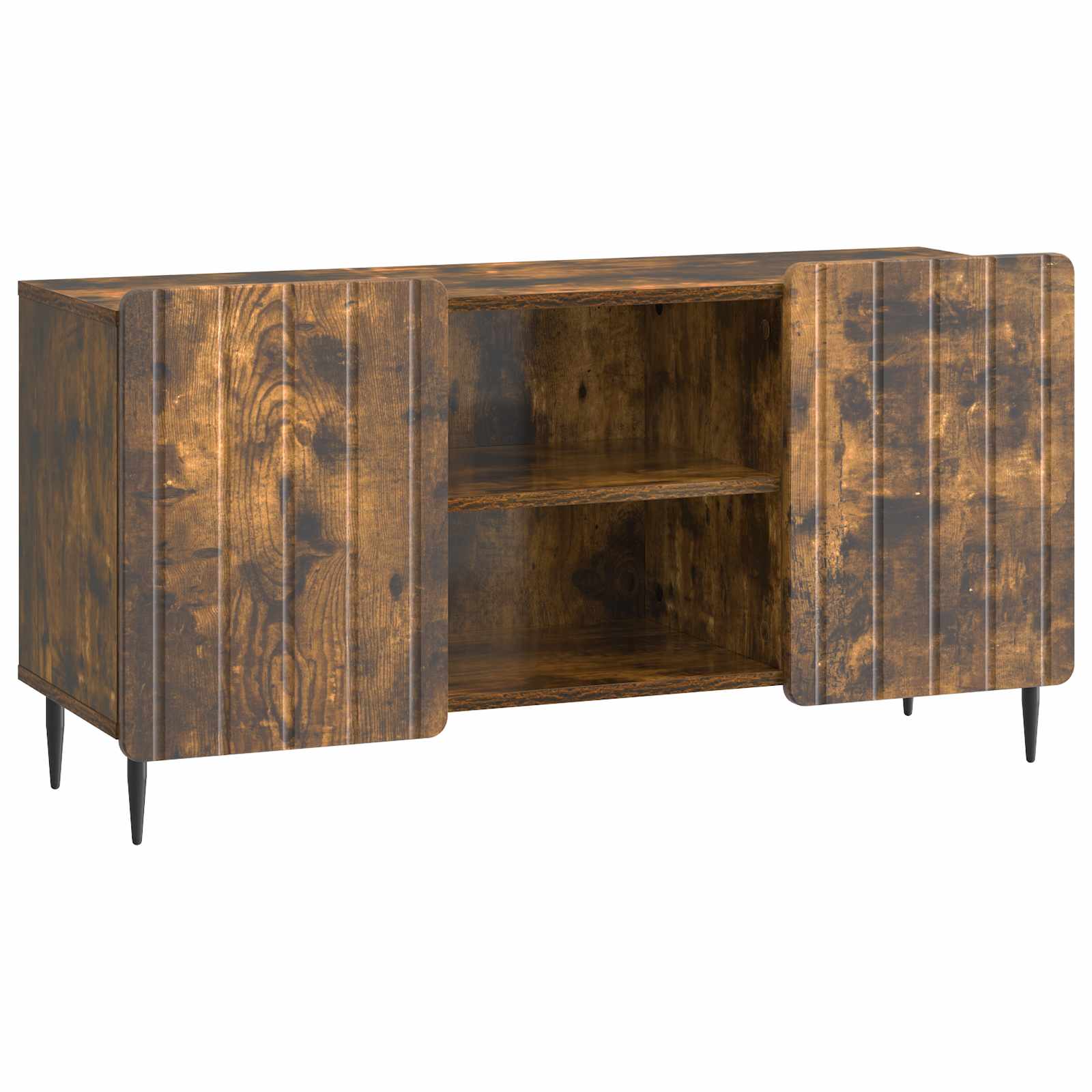 Meuble TV Chêne fumé 102 x 34,5 x 52 cm Bois d'ingénierie - XIOS