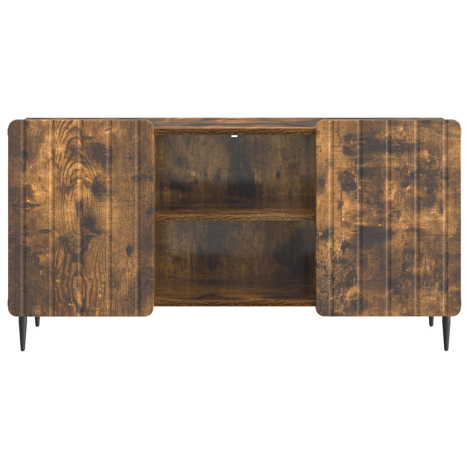 Meuble TV Chêne fumé 102 x 34,5 x 52 cm Bois d'ingénierie - XIOS