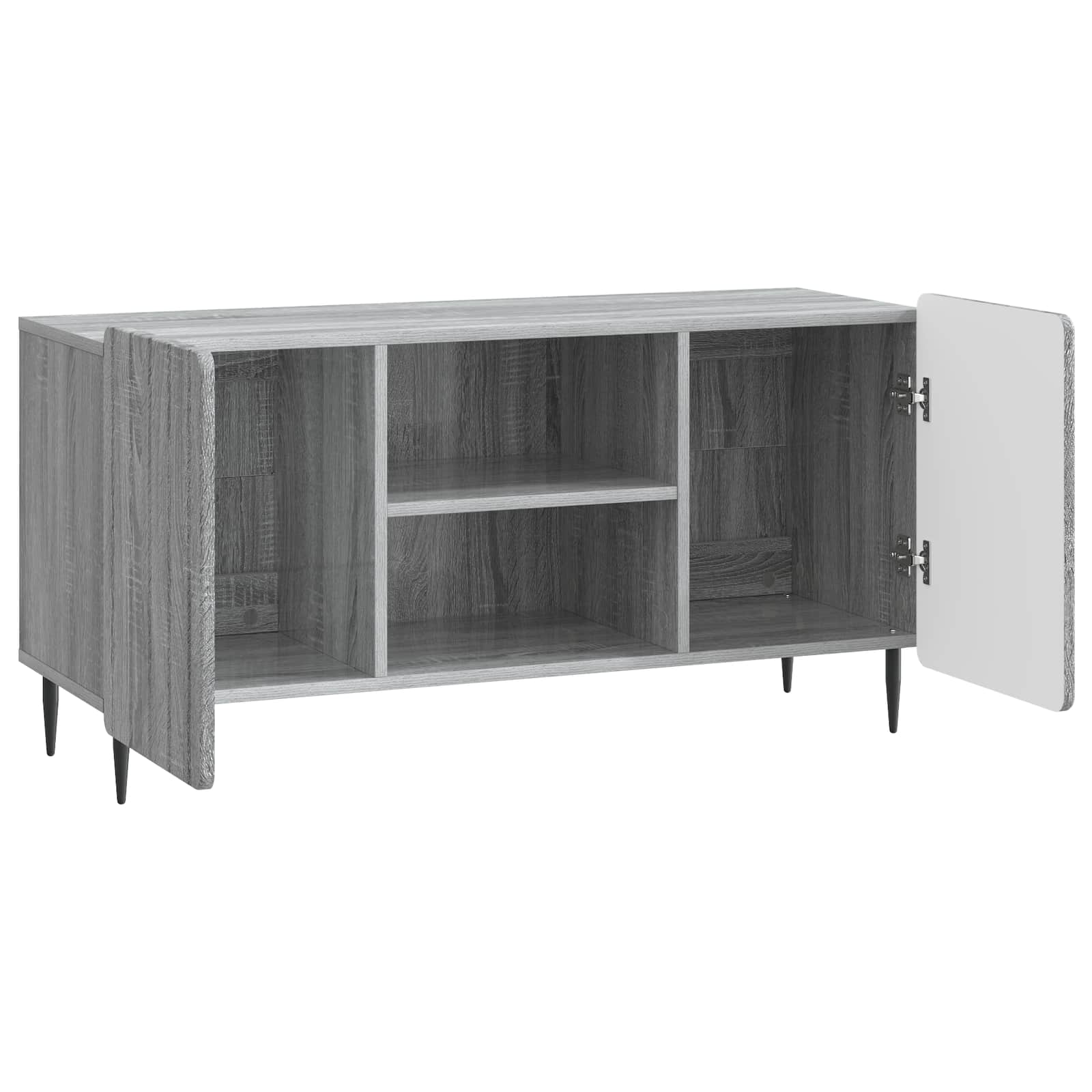 Meuble TV Sonoma gris 102 x 34,5 x 52 cm Bois d'ingénierie - XIOS