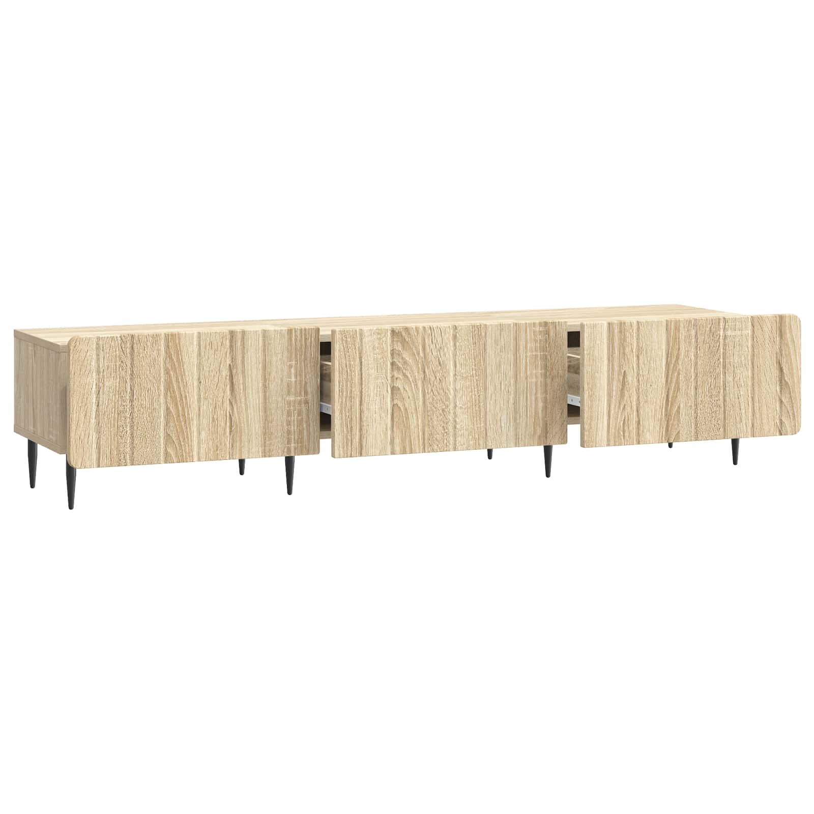 Meuble TV Chêne Sonoma 147 x 34,5 x 32 cm Bois d'ingénierie - XIOS