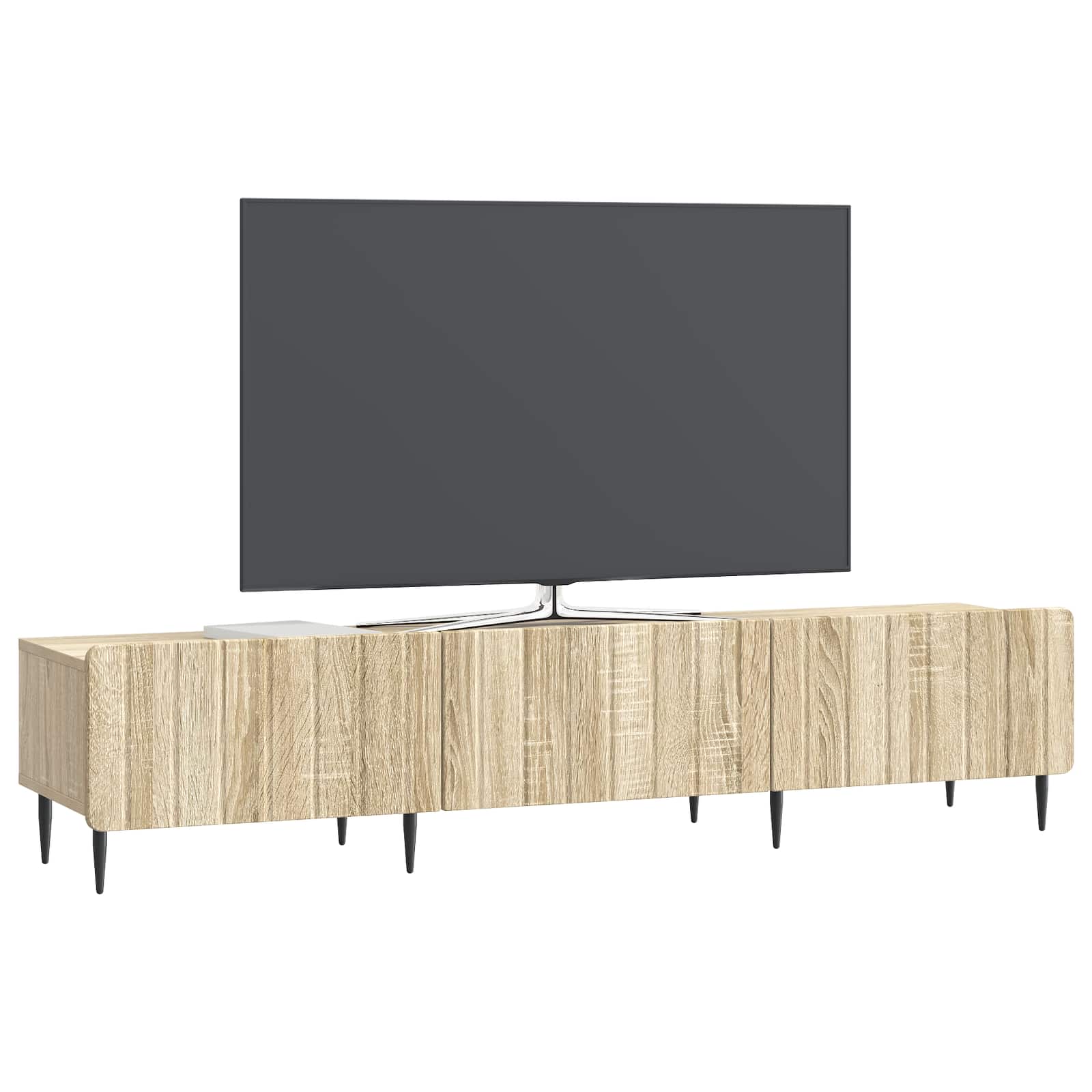 Meuble TV Chêne Sonoma 147 x 34,5 x 32 cm Bois d'ingénierie - XIOS