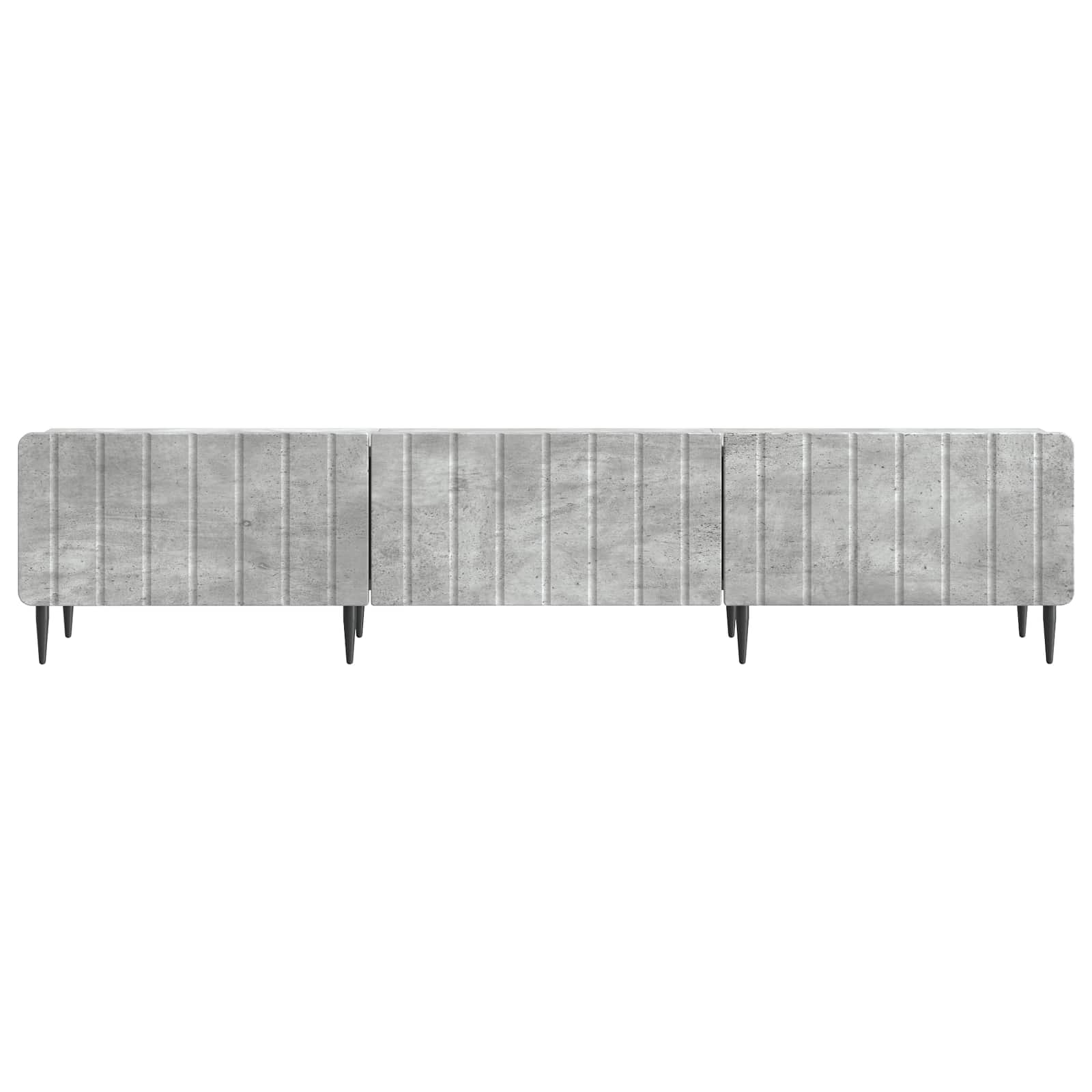 Meuble TV Gris béton 147 x 34,5 x 32 cm Bois d'ingénierie - XIOS