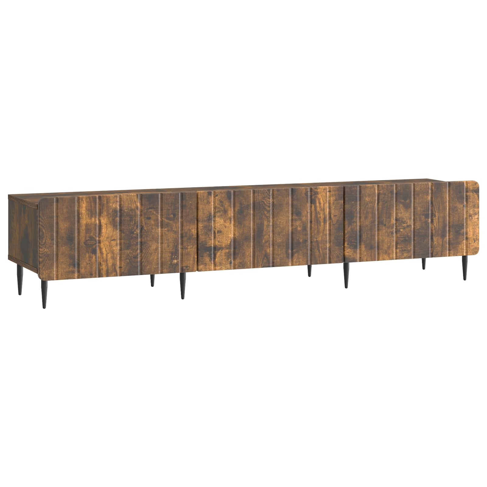 Meuble TV Chêne fumé 147 x 34,5 x 32 cm Bois d'ingénierie - XIOS