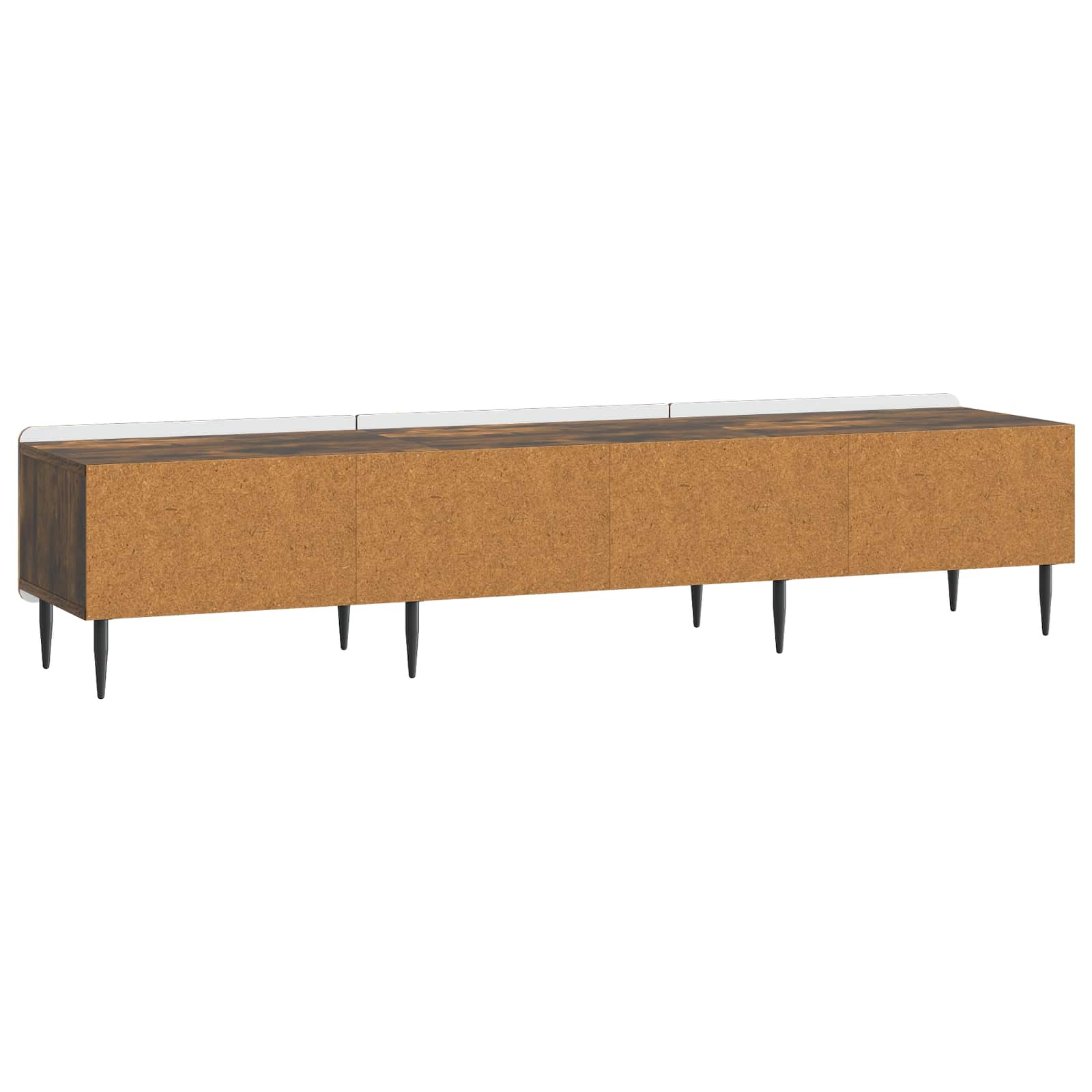 Meuble TV Chêne fumé 147 x 34,5 x 32 cm Bois d'ingénierie - XIOS
