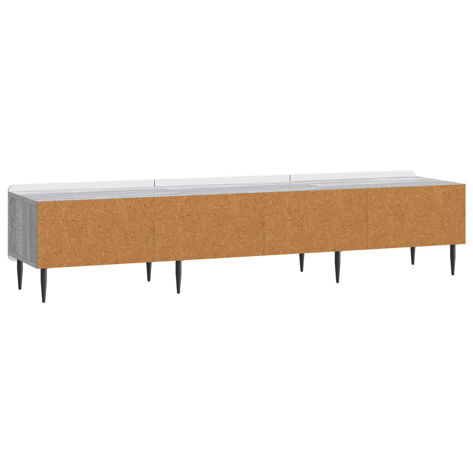 Meuble TV Sonoma gris 147 x 34,5 x 32 cm Bois d'ingénierie - XIOS