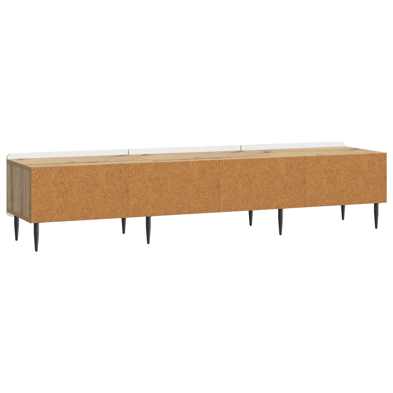 Meuble TV Chêne artisanal 147 x 34,5 x 32 cm Bois d'ingénierie - XIOS