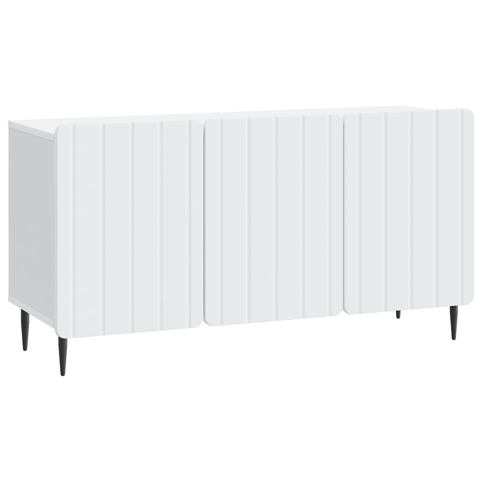Meuble TV Blanc 99 x 34,5 x 52 cm Bois d'ingénierie - XIOS