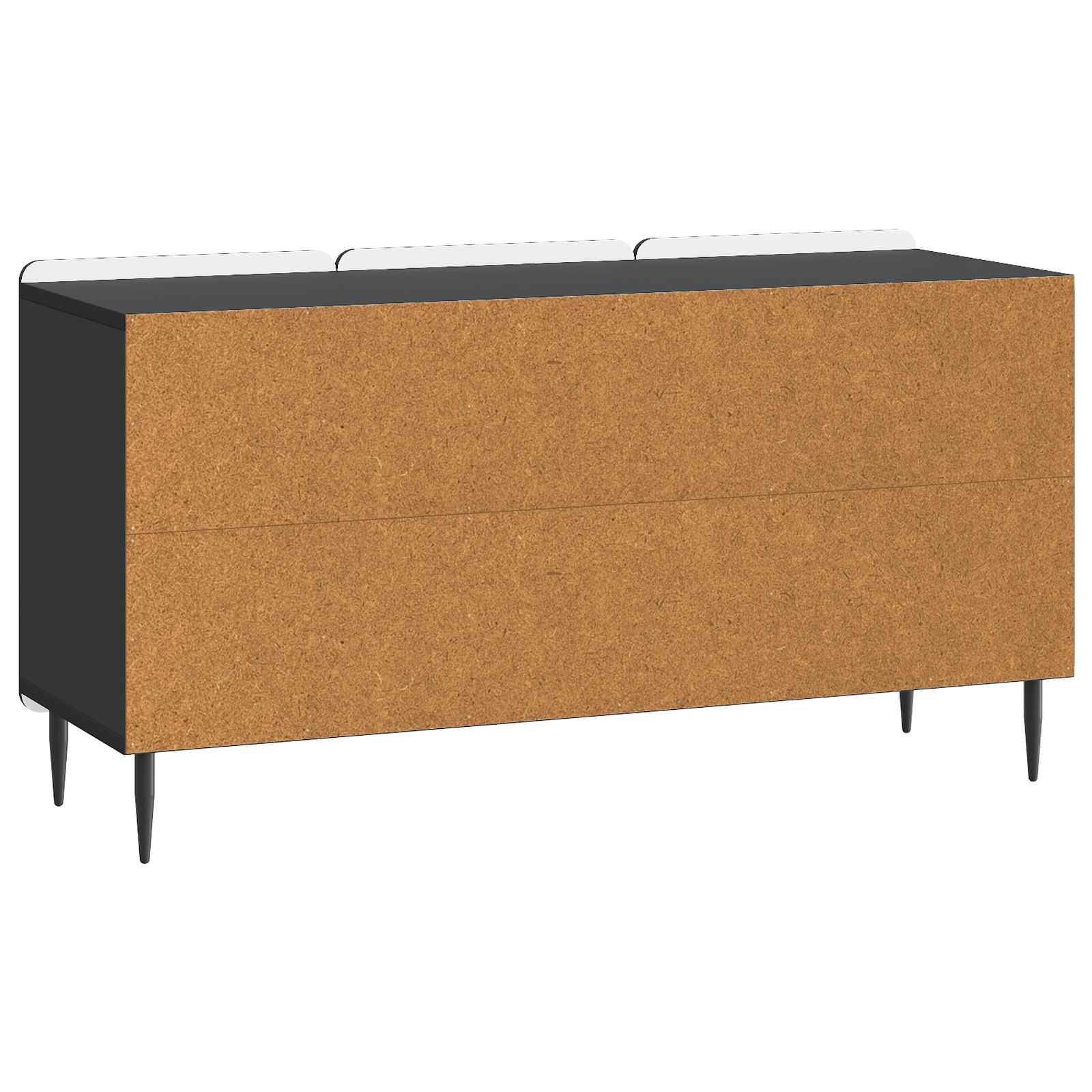 Meuble TV Noir 99 x 34,5 x 52 cm Bois d'ingénierie - XIOS